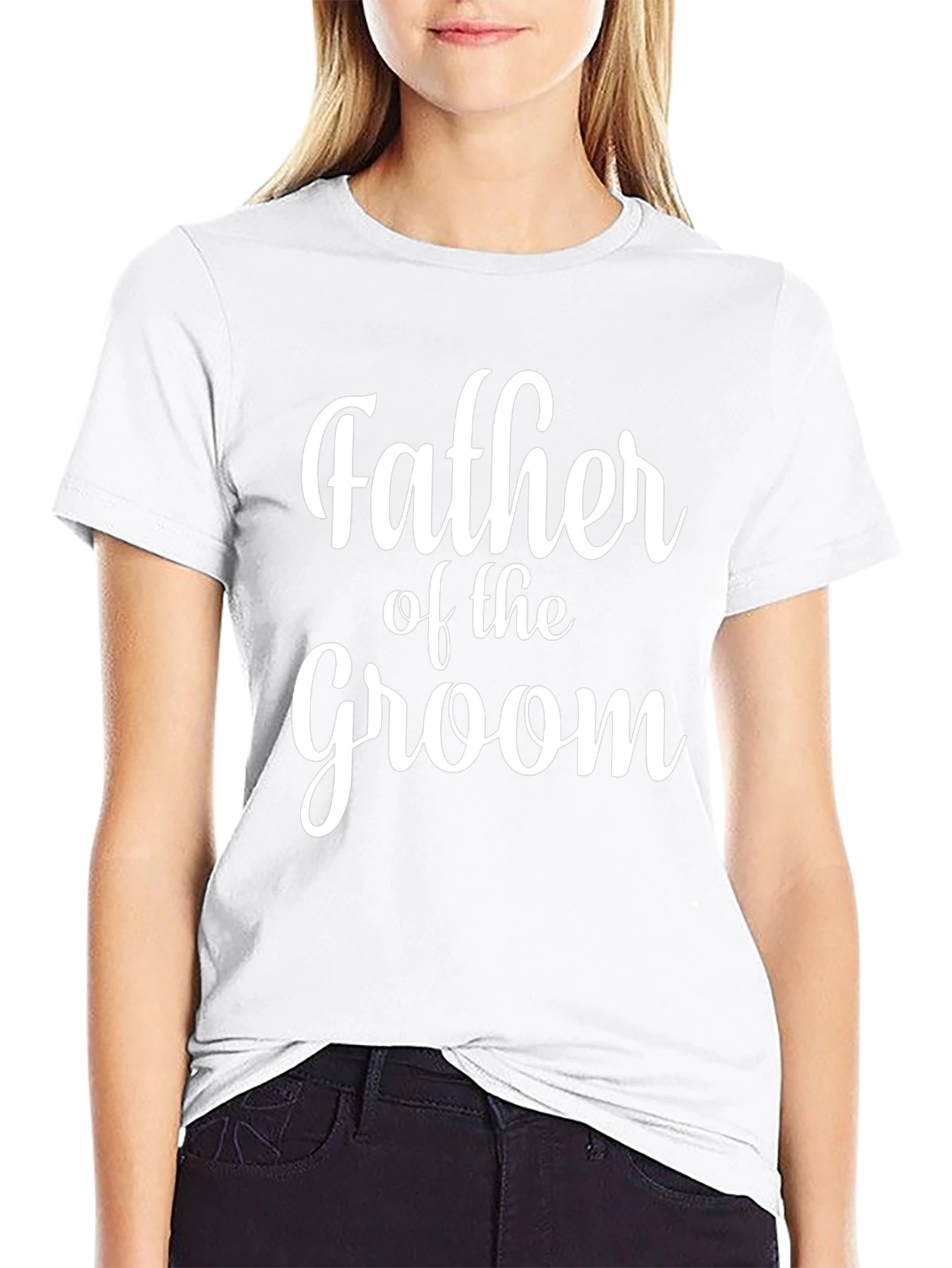 Father of the Groom Black T-Shirt