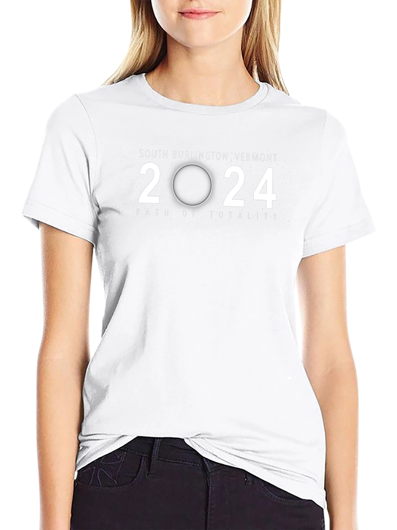 2024 Total Solar Eclipse T-Shirt - South Burlington VT