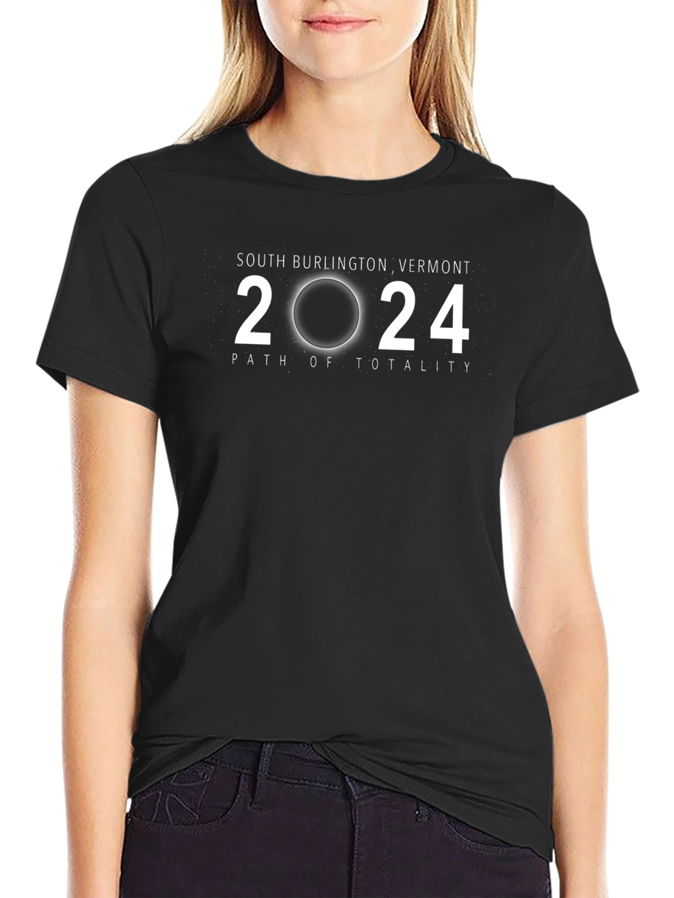 2024 Total Solar Eclipse T-Shirt - South Burlington VT