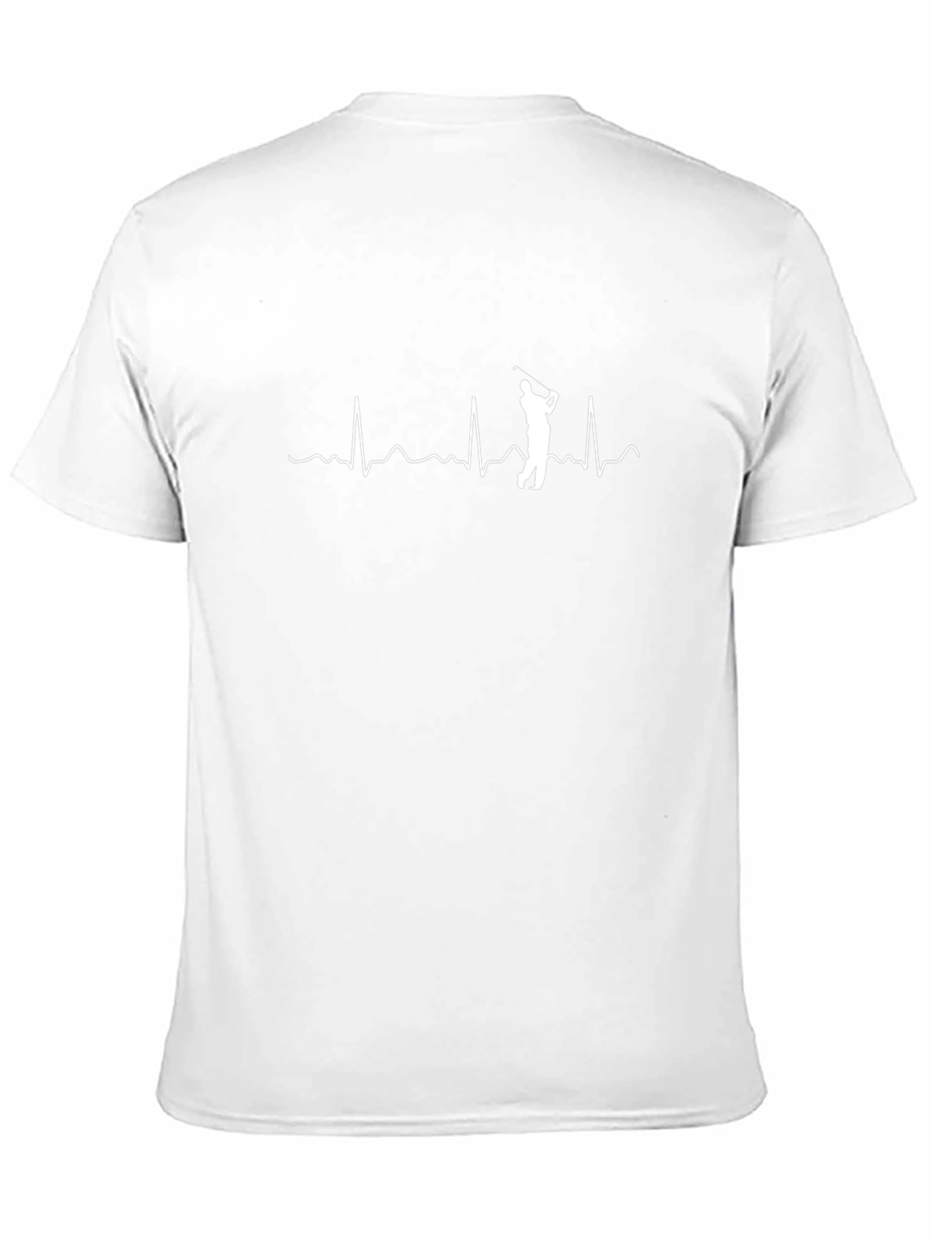 Golf Heartbeat Graphic Tee - Golfers Pulse T-Shirt
