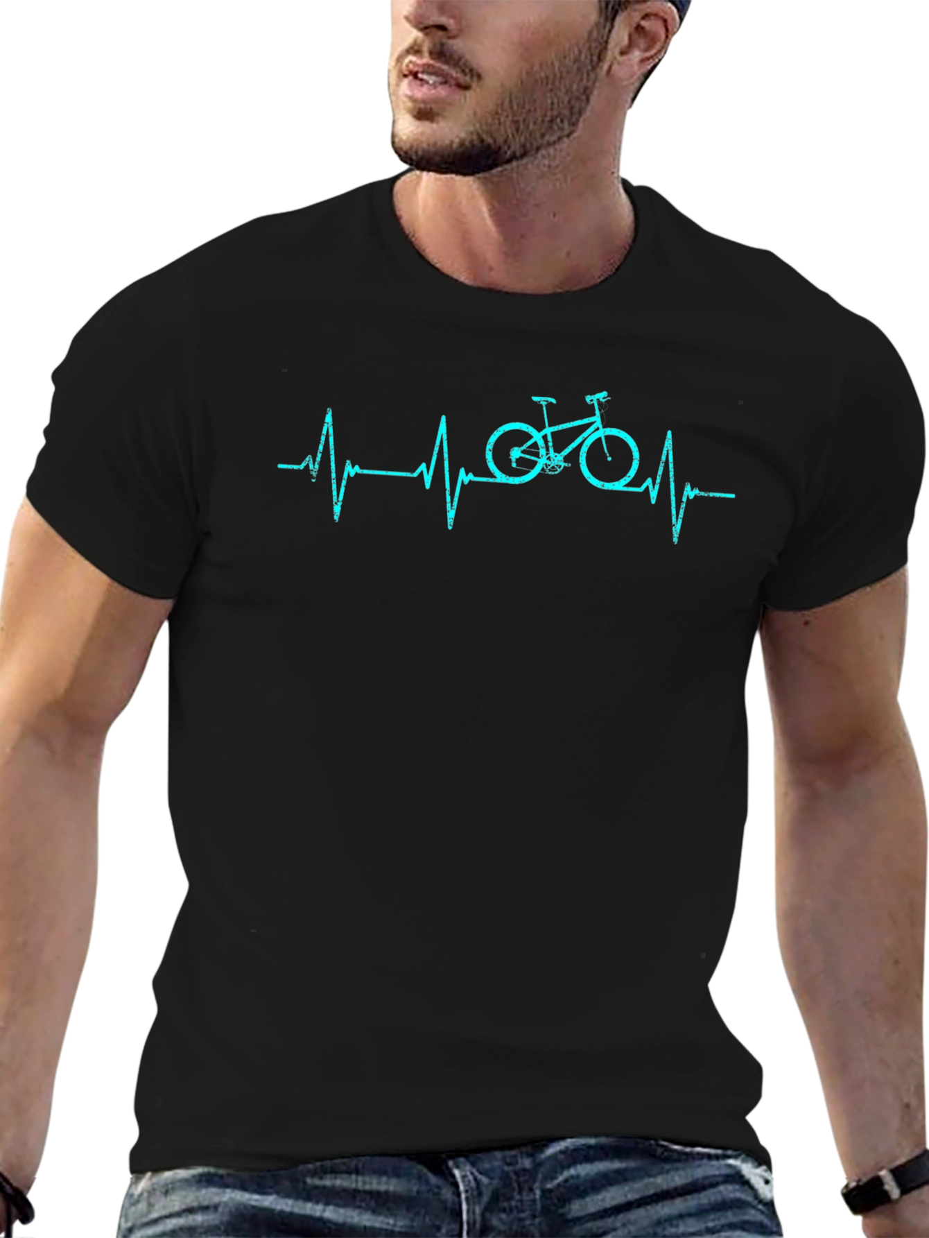 Heartbeat Bike Graphic T-Shirt
