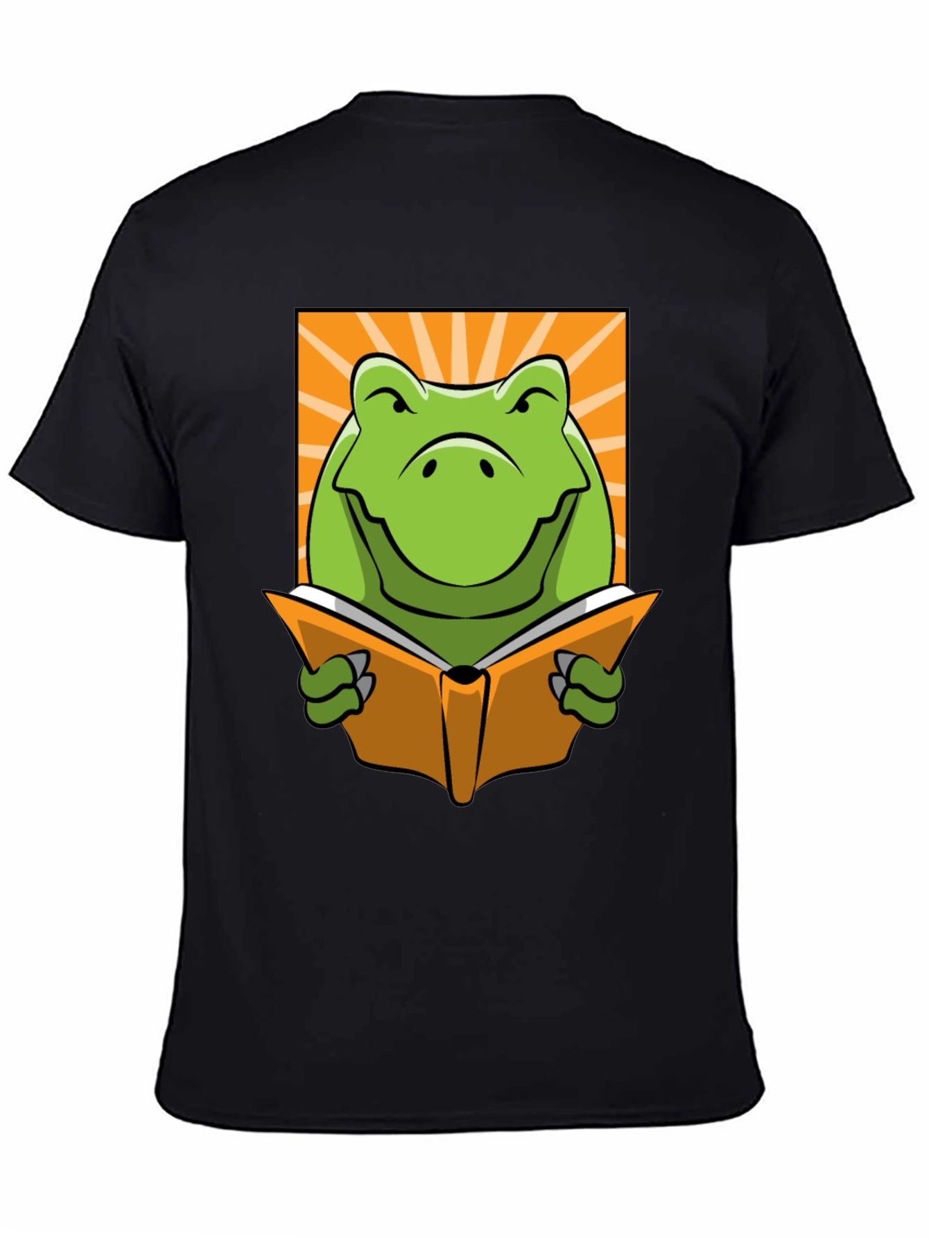 Frog Reading Book Graphic T-Shirt