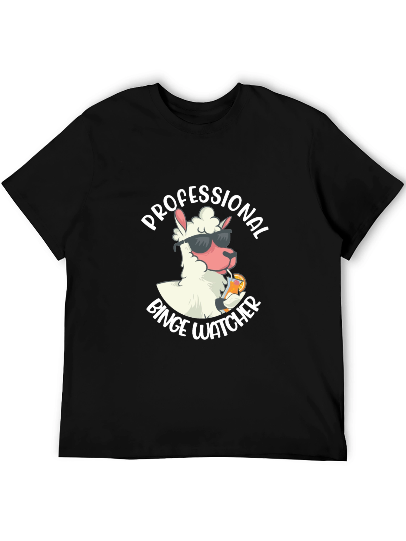 Professional Binge Watcher Llama T-Shirt