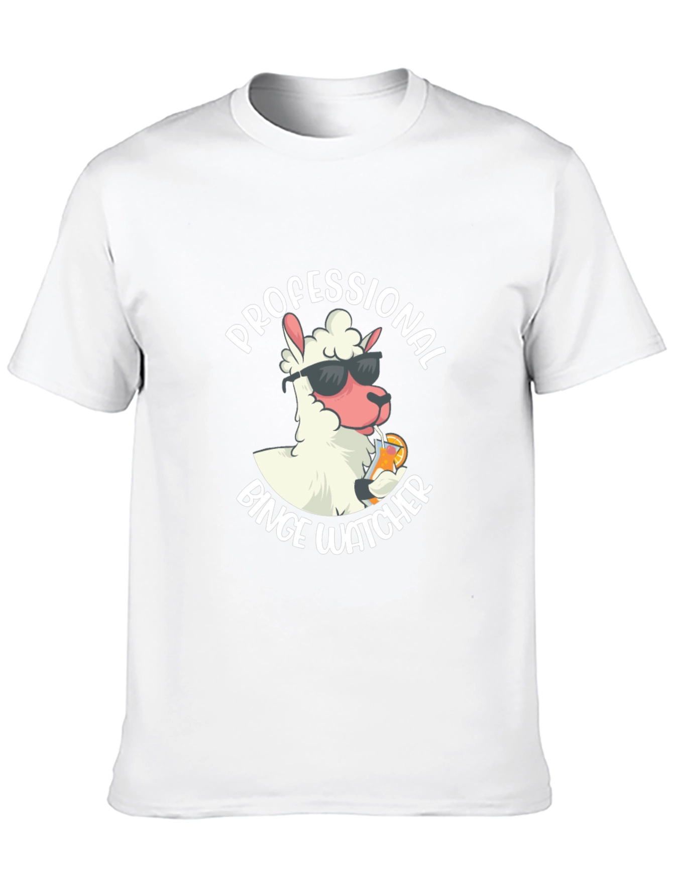 Professional Binge Watcher Llama T-Shirt