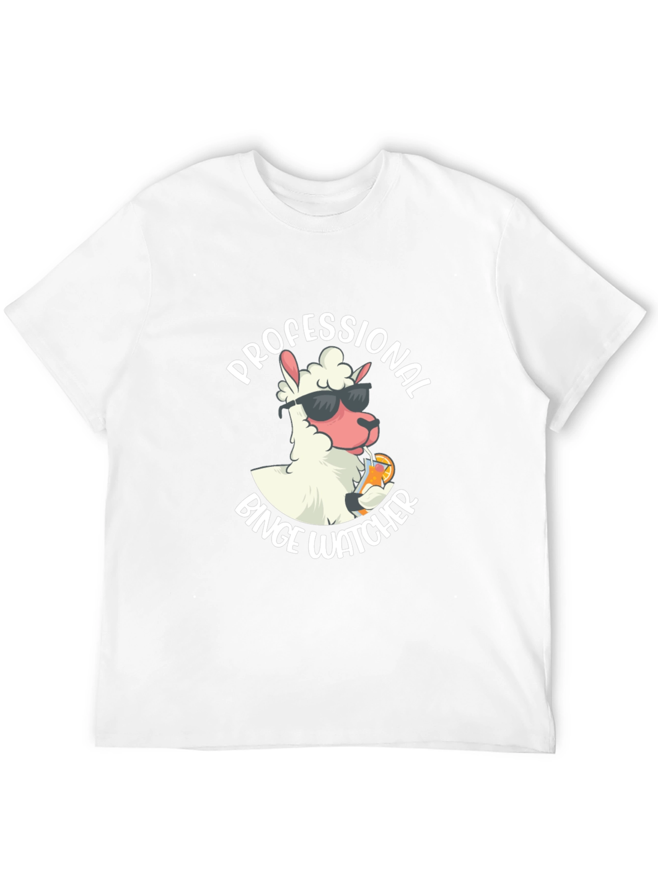 Professional Binge Watcher Llama T-Shirt
