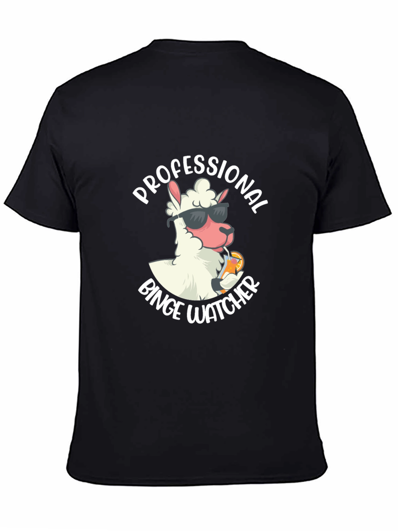Professional Binge Watcher Llama T-Shirt