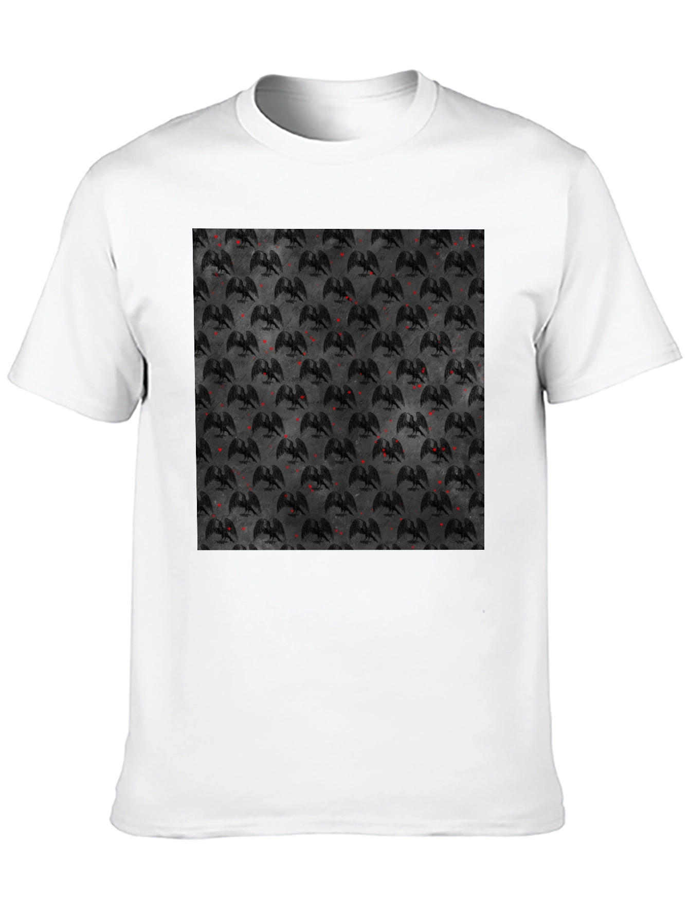 Black Graphic Tee - Gothic Dragon Design