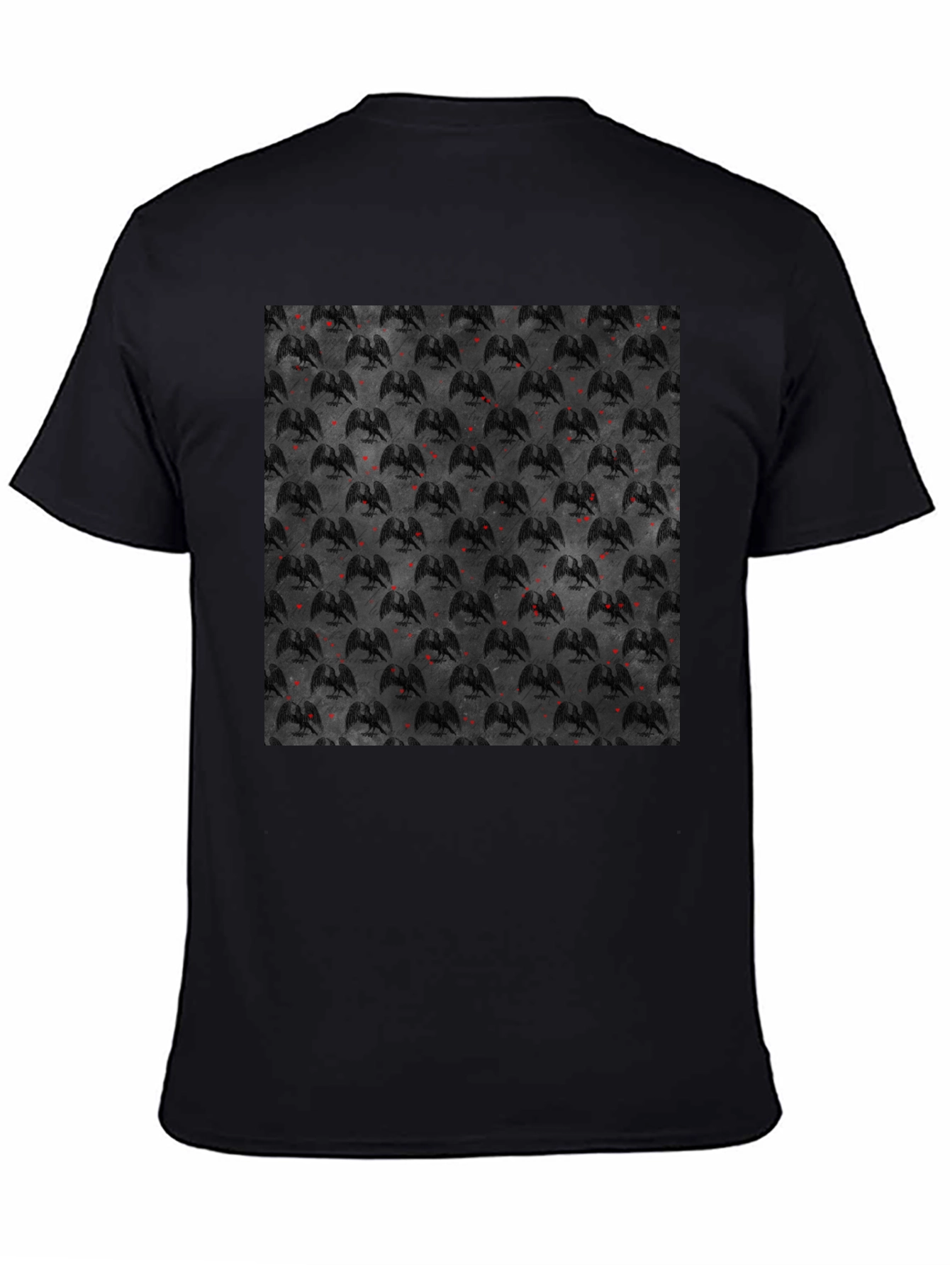 Black Graphic Tee - Gothic Dragon Design