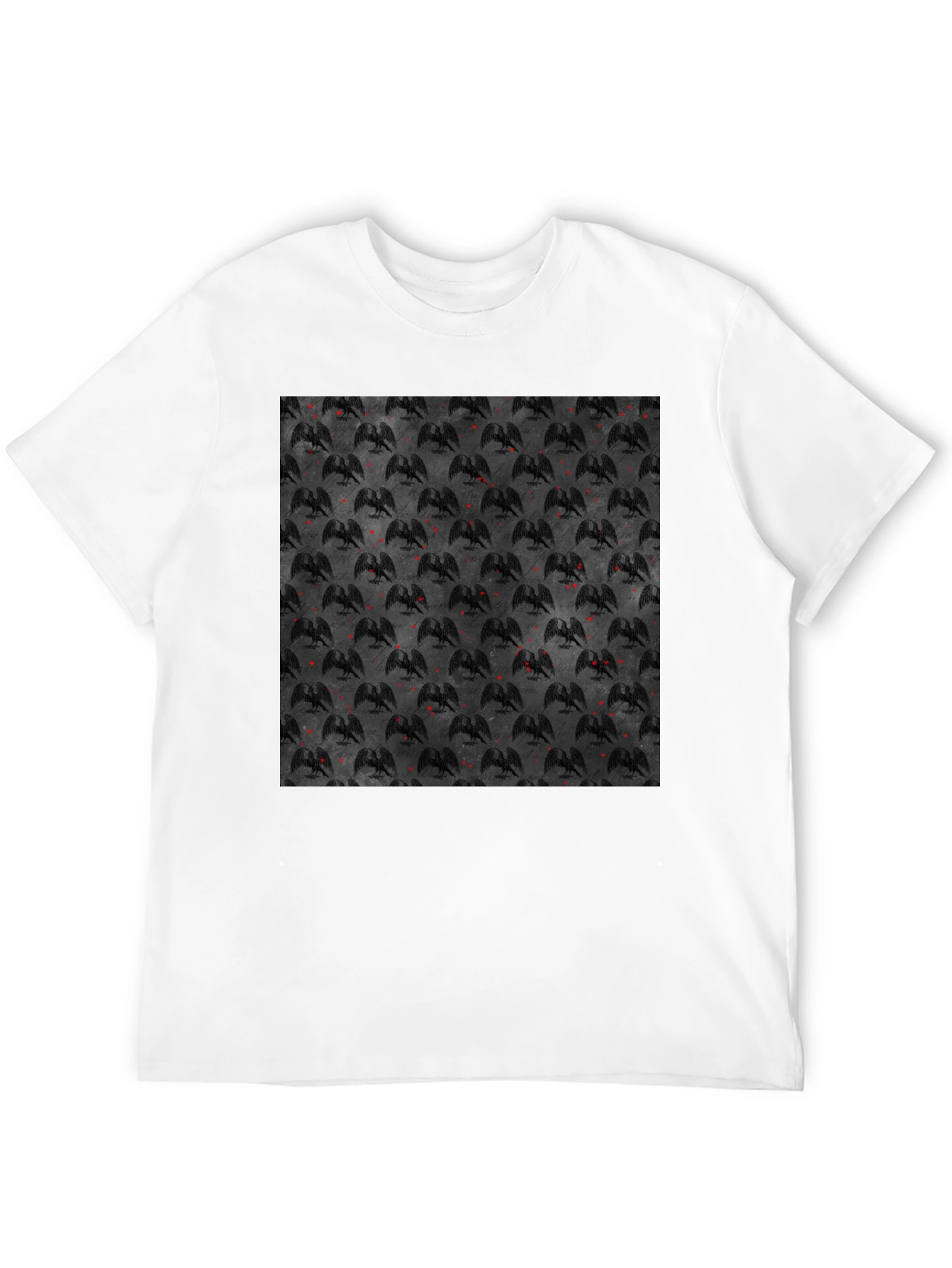 Black Graphic Tee - Gothic Dragon Design