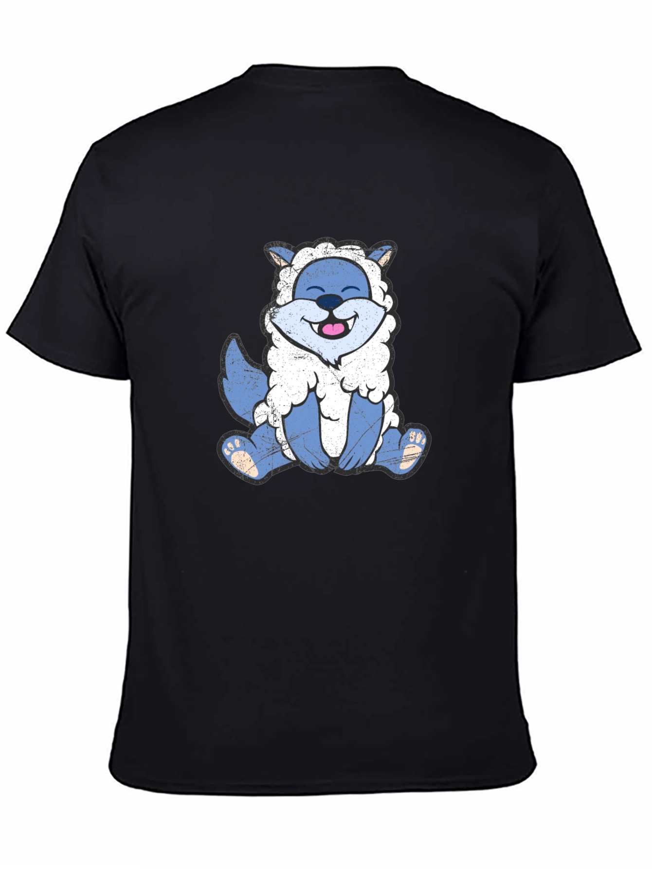 Funny Wolf in Sheeps Clothing Black T-Shirt