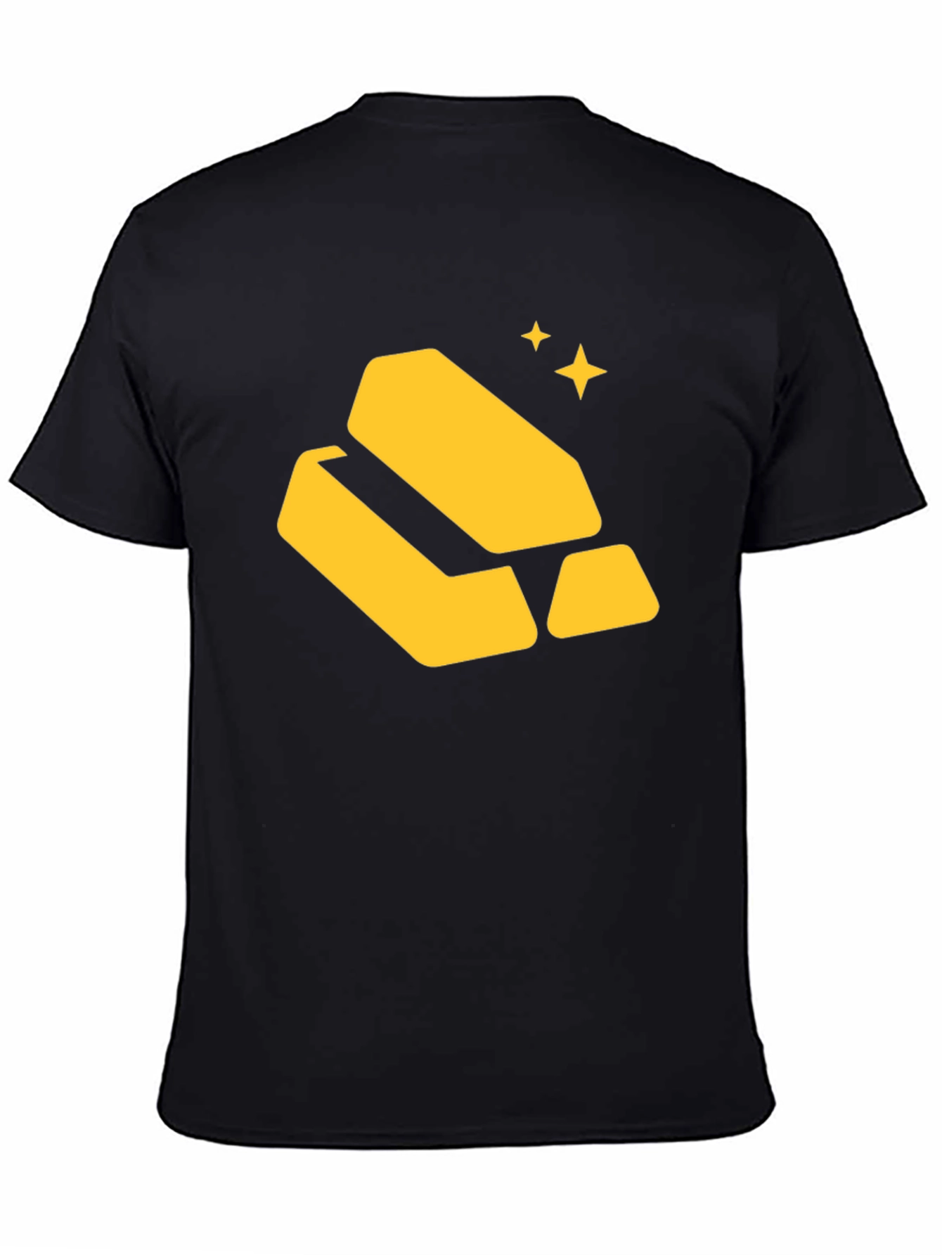 Gold Bars Graphic Tee - Black