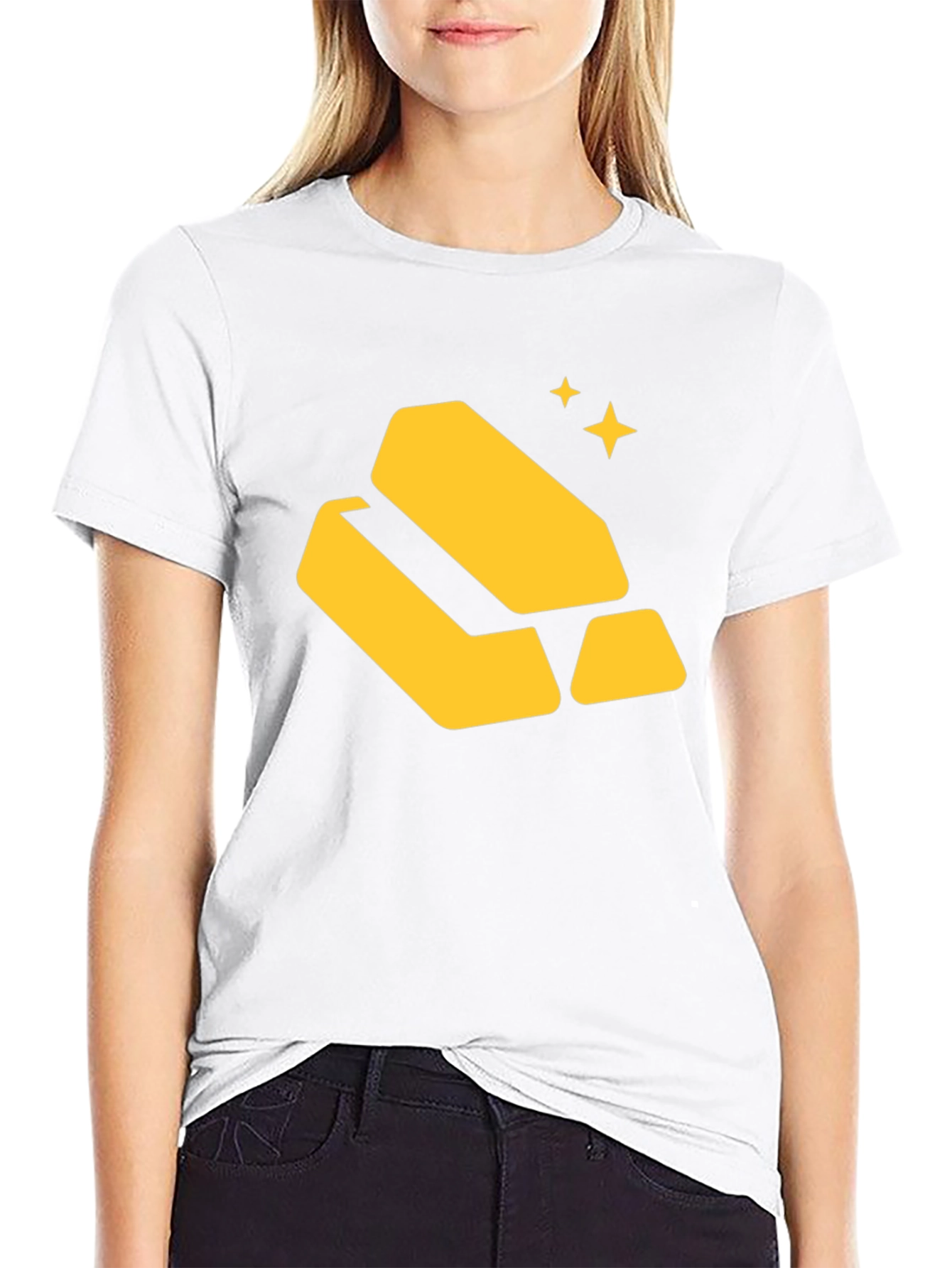Gold Bars Graphic Tee - Black