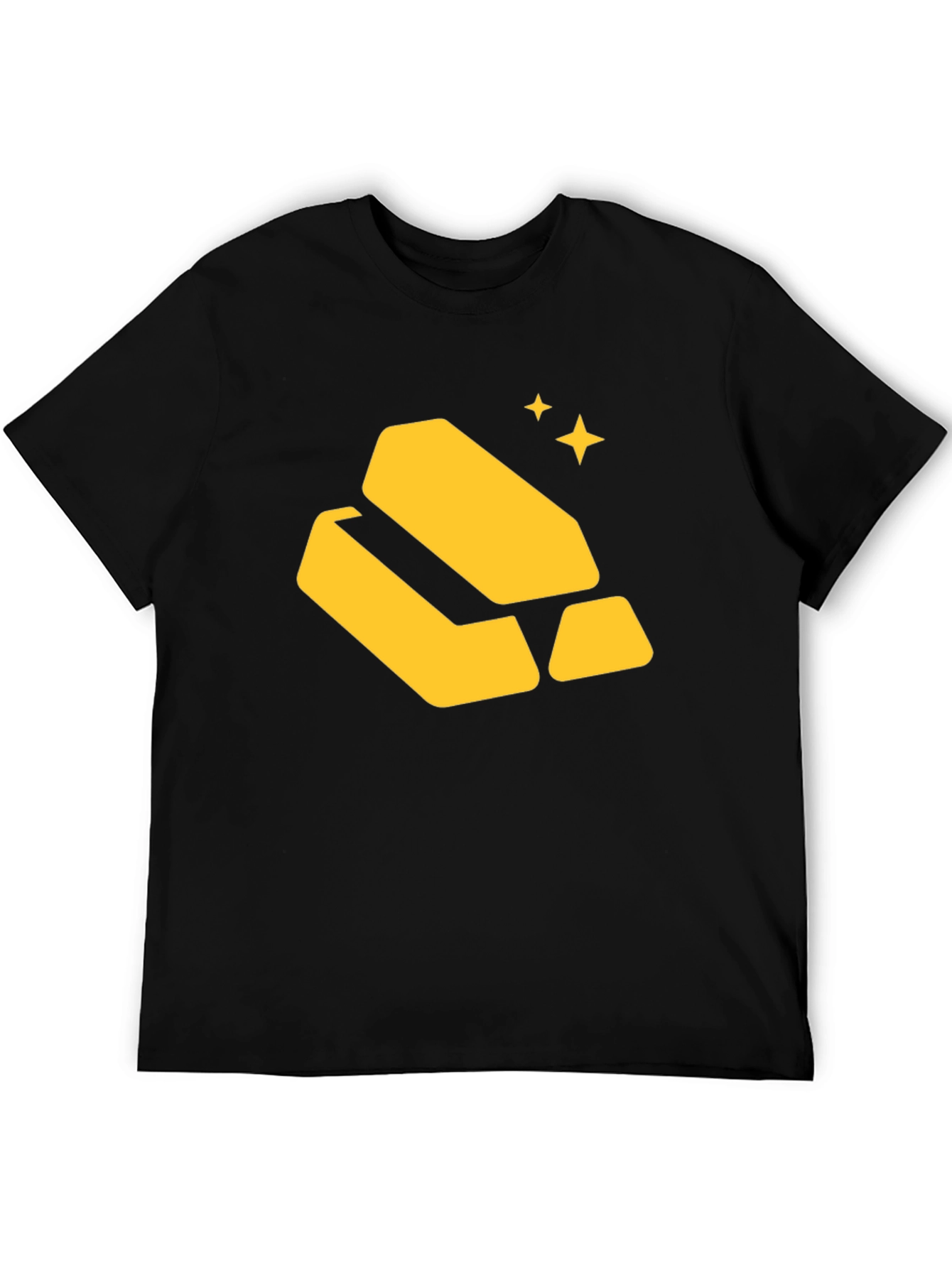 Gold Bars Graphic Tee - Black