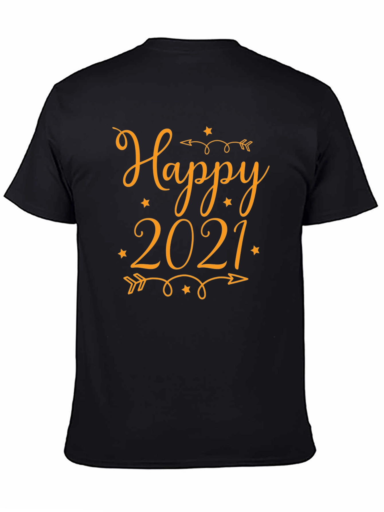 Happy 2021 Graphic T-Shirt - Black