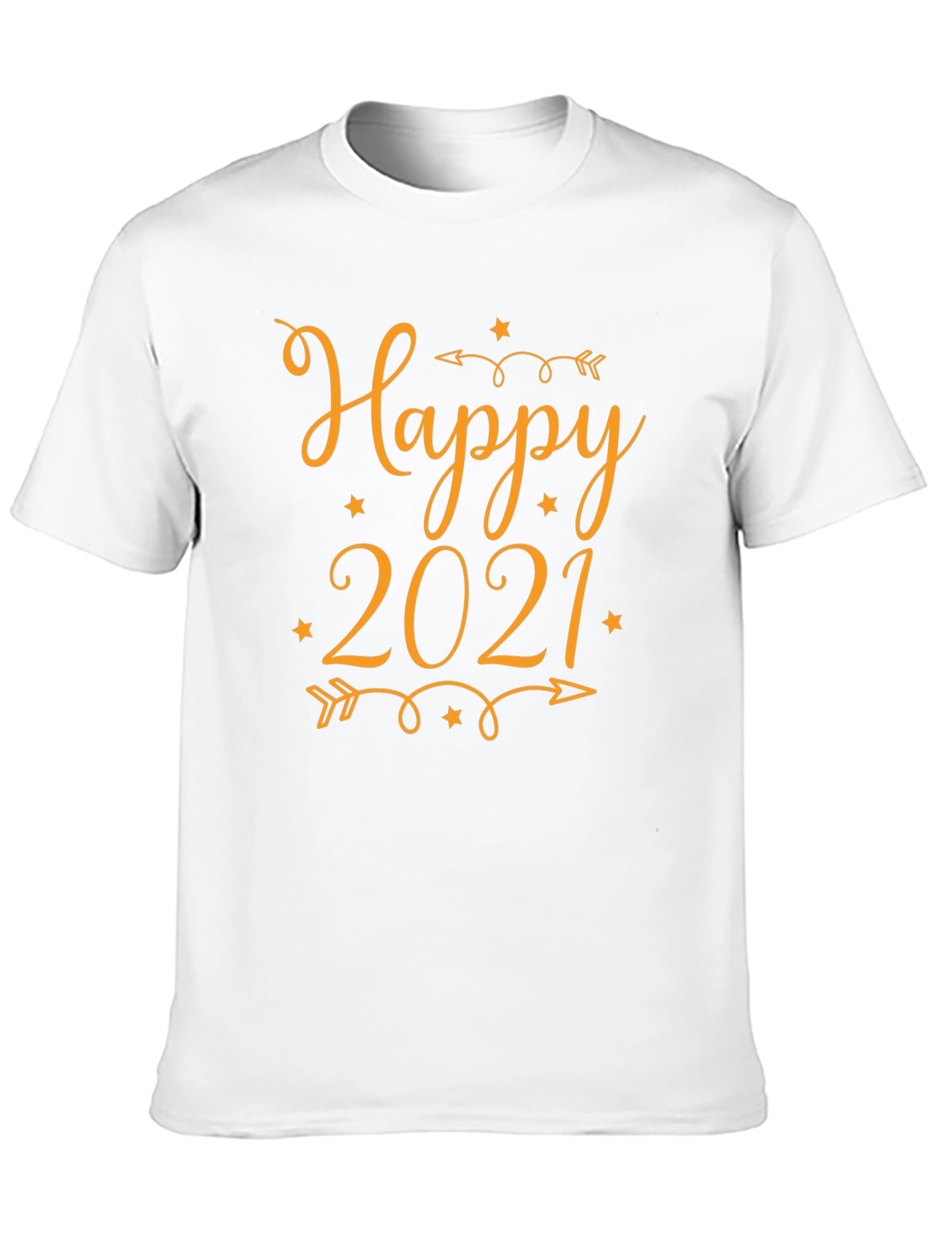 Happy 2021 Graphic T-Shirt - Black