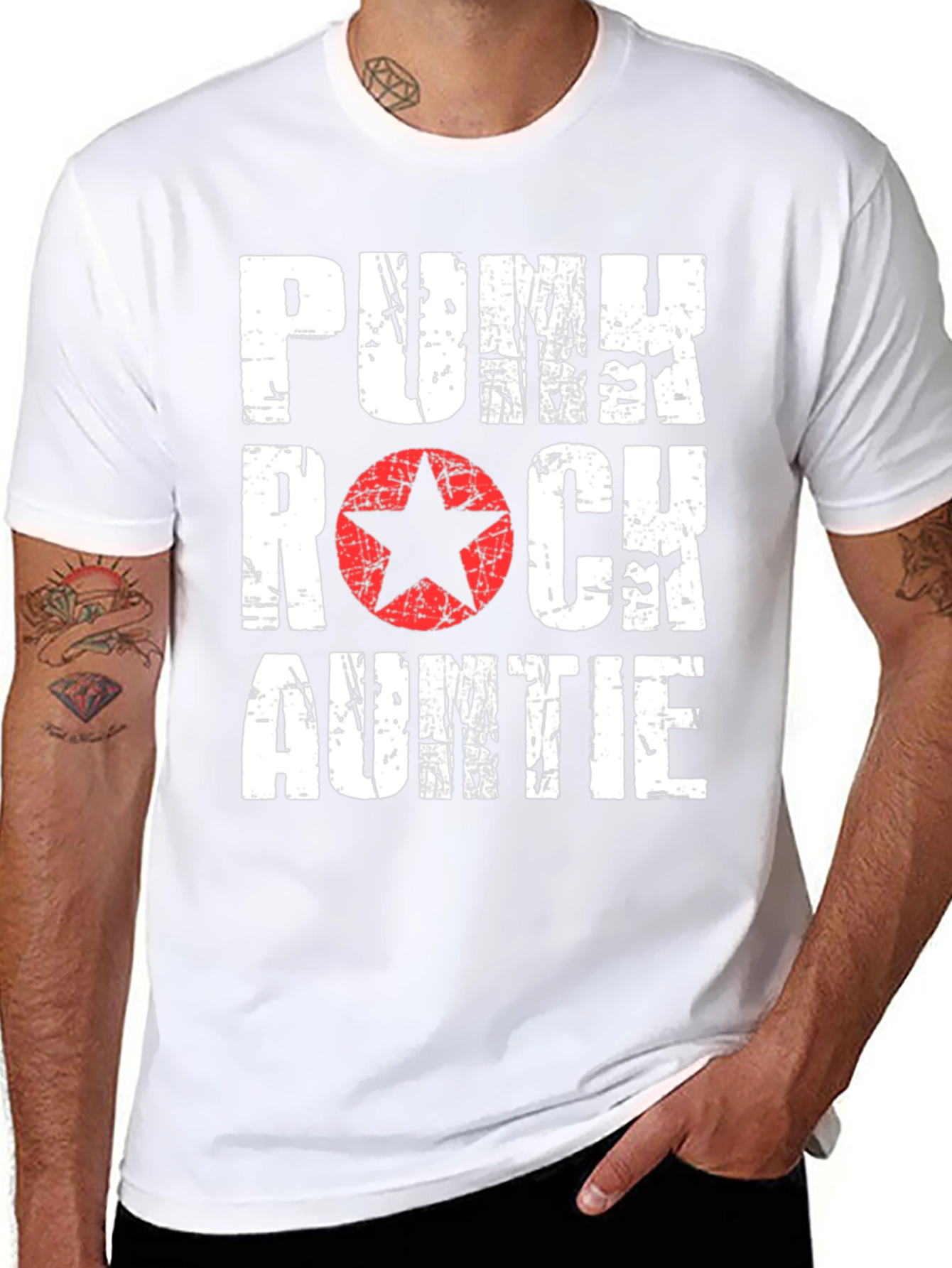 Punk Rock Auntie Graphic T-Shirt