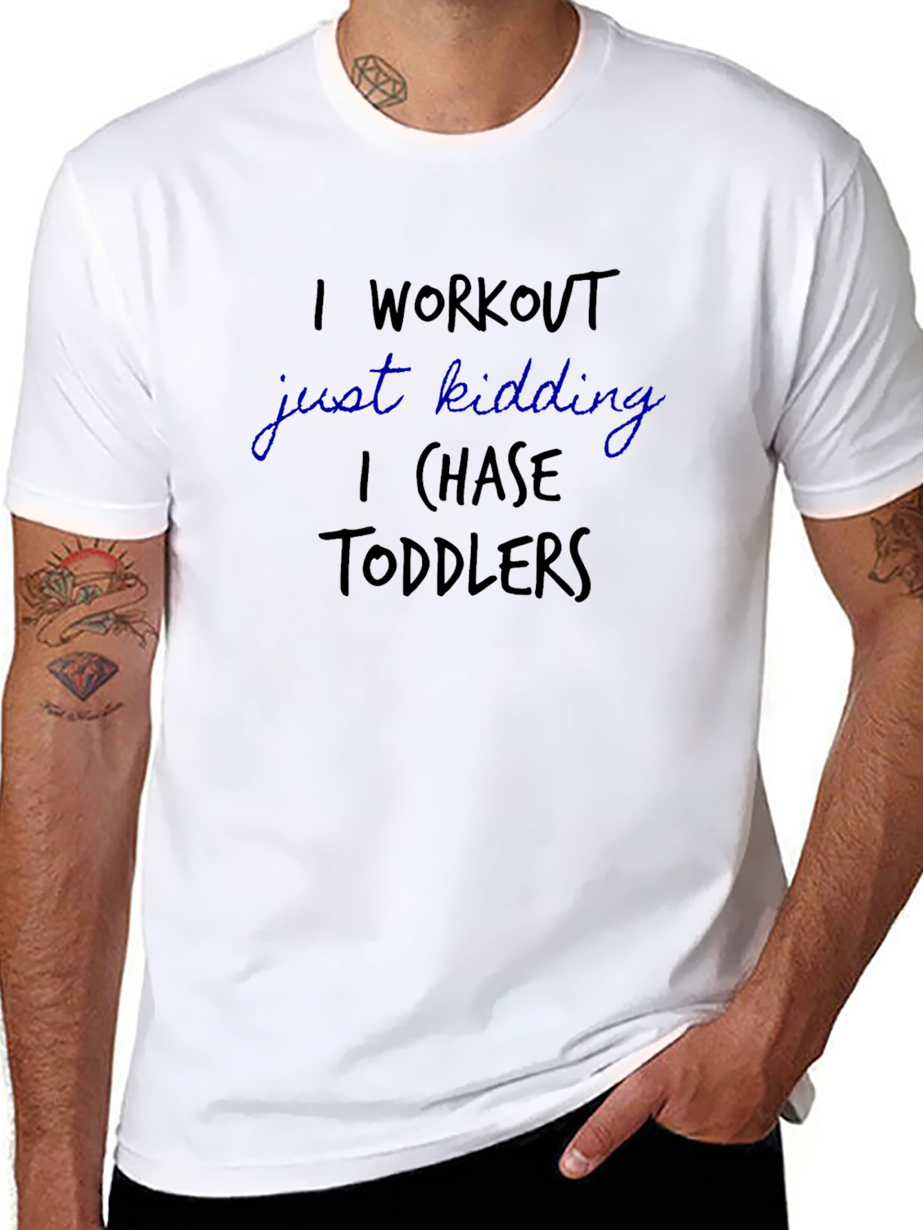 Workout Just Kidding Toddler Chase T-Shirt