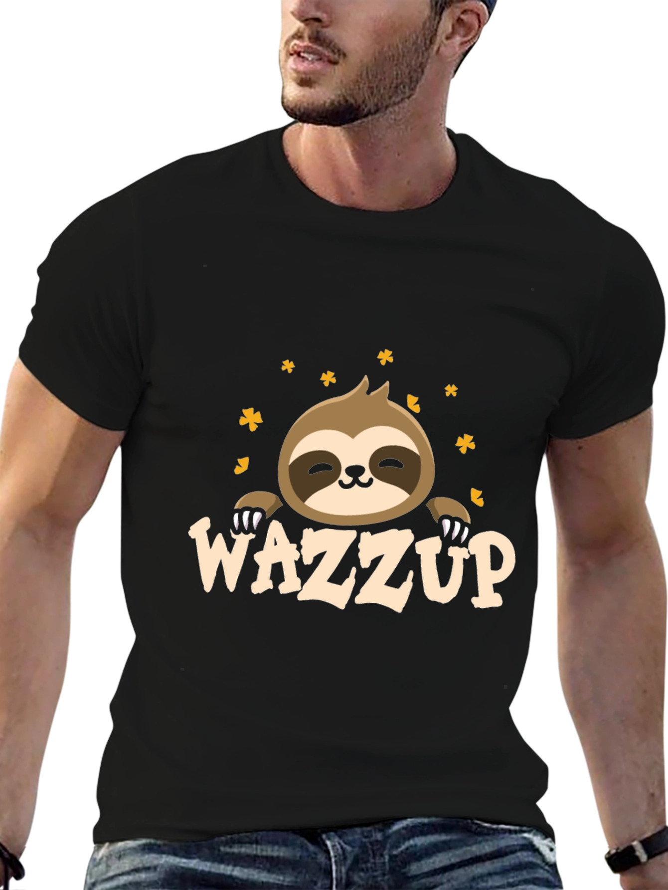 Wazzup Sloth Graphic T-Shirt