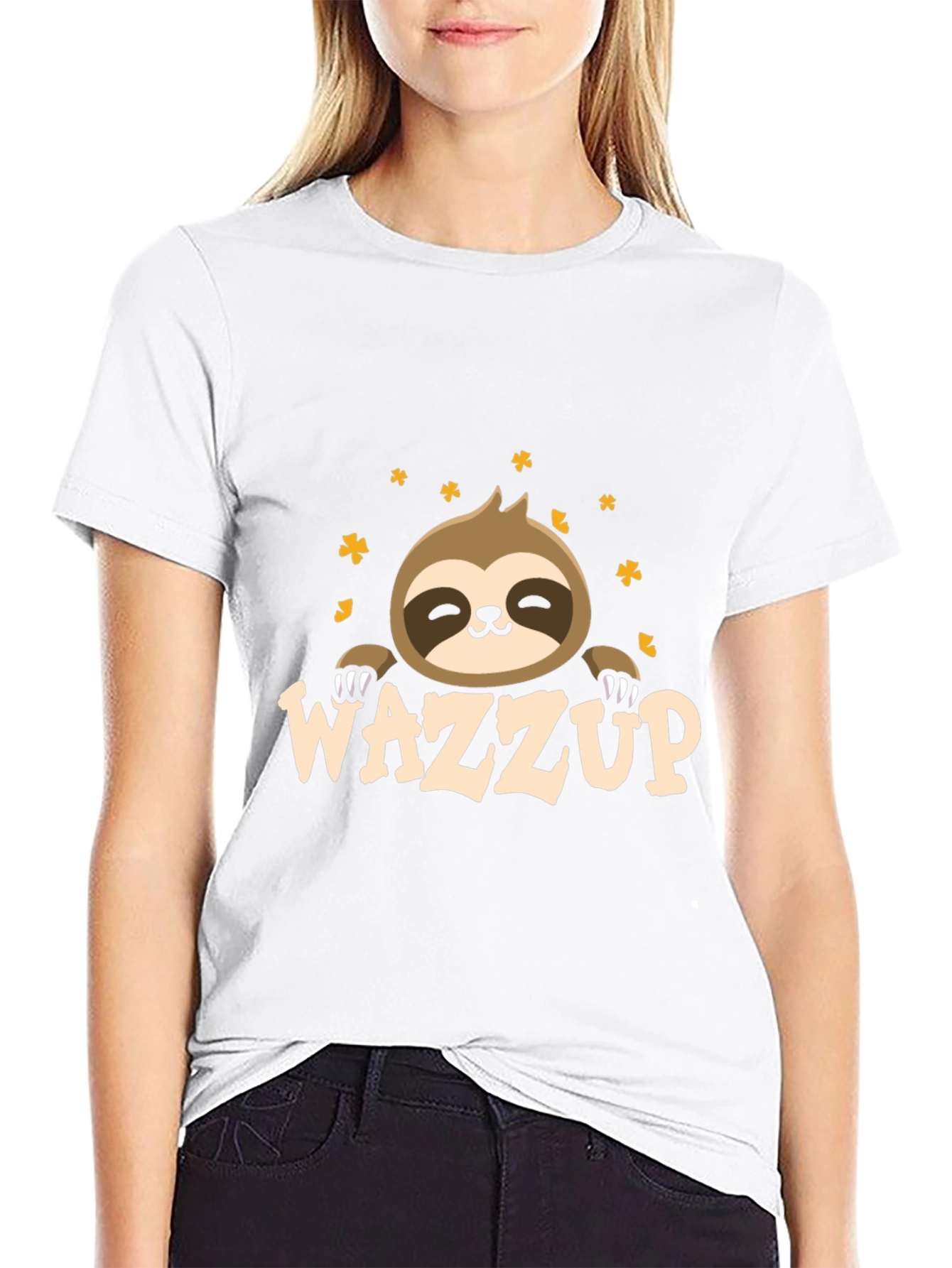 Wazzup Sloth Graphic T-Shirt