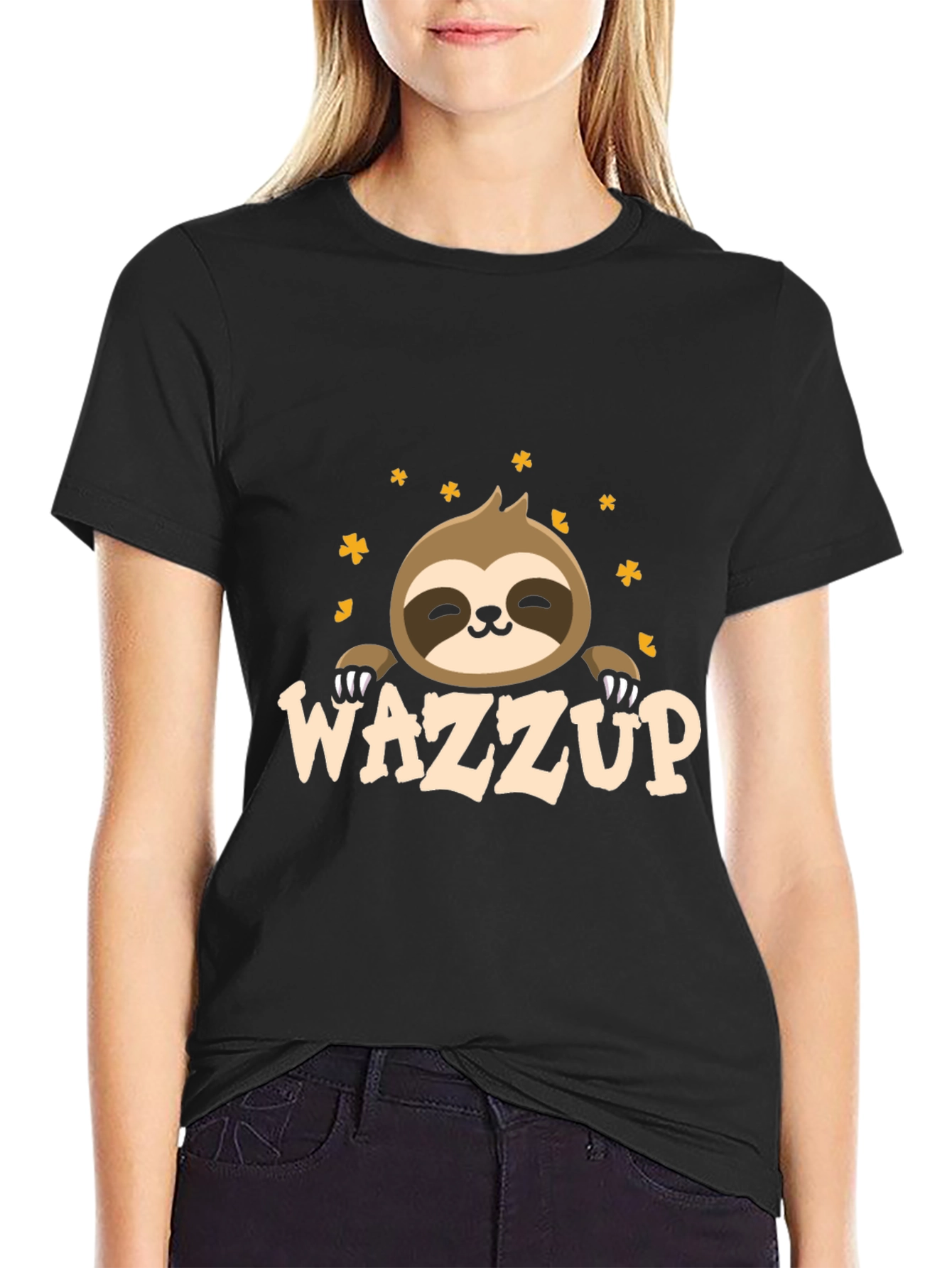 Wazzup Sloth Graphic T-Shirt