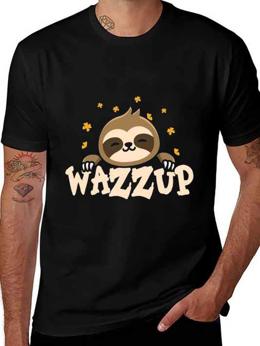 Wazzup Sloth Graphic T-Shirt