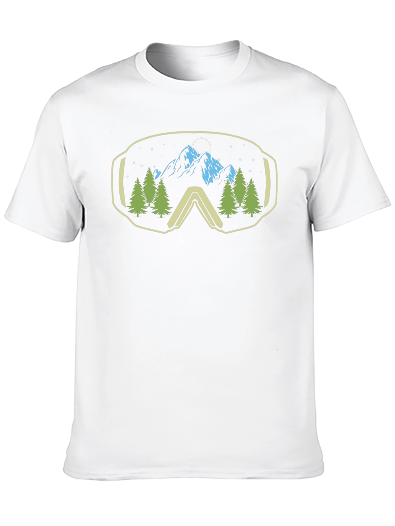 Mountain View Ski Goggles Graphic Tee