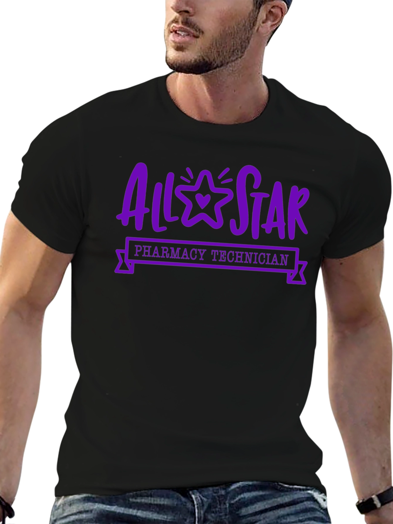 All-Star Pharmacy Technician Black T-Shirt