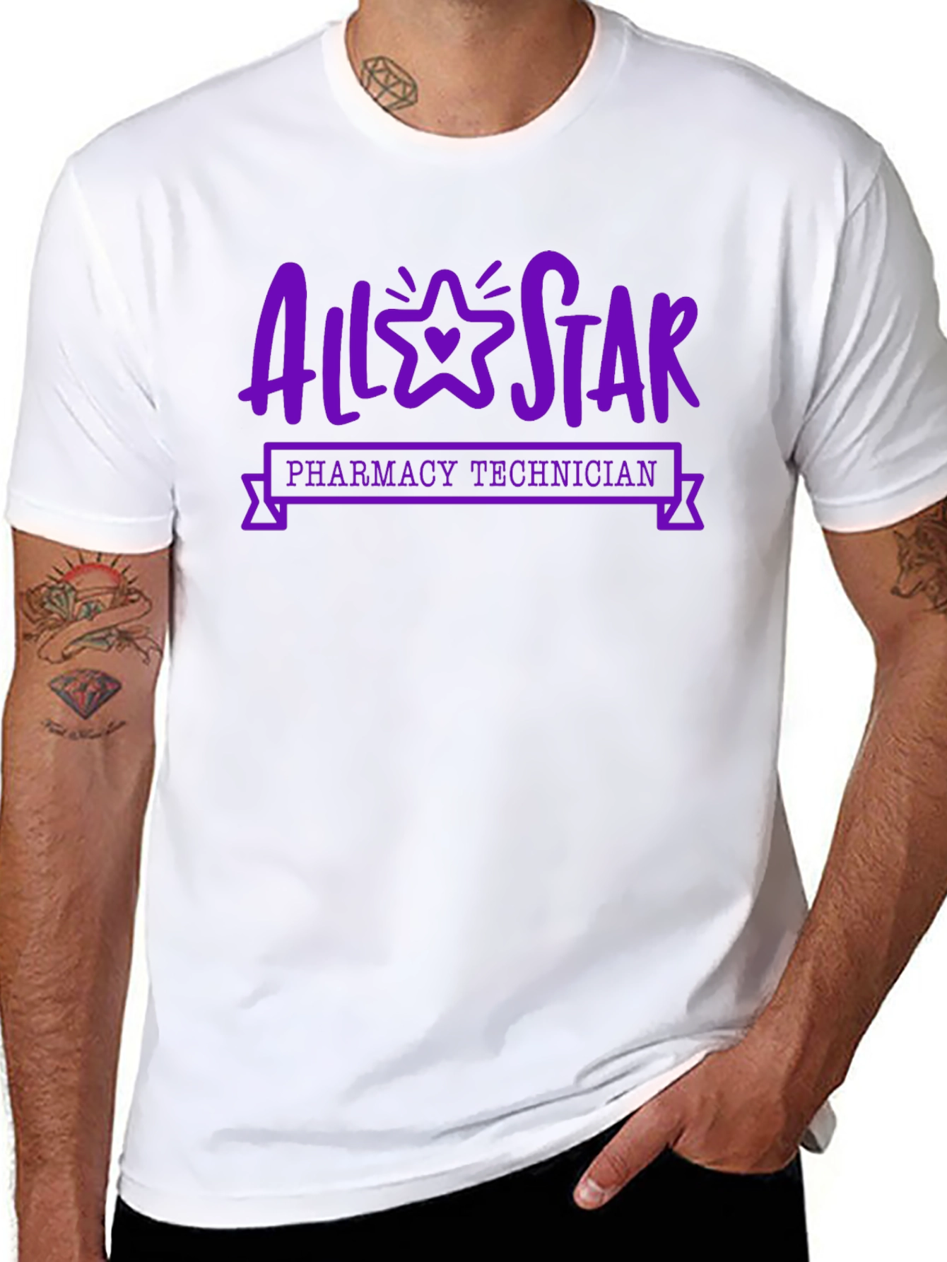 All-Star Pharmacy Technician Black T-Shirt