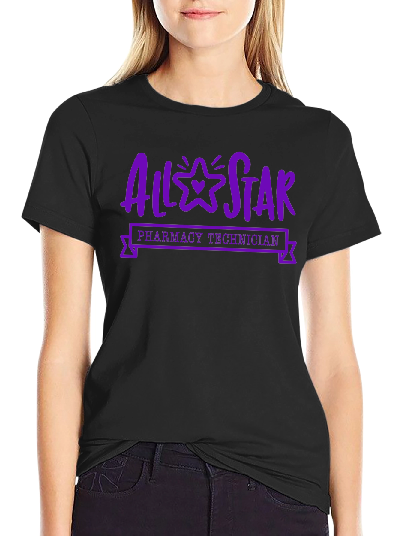 All-Star Pharmacy Technician Black T-Shirt
