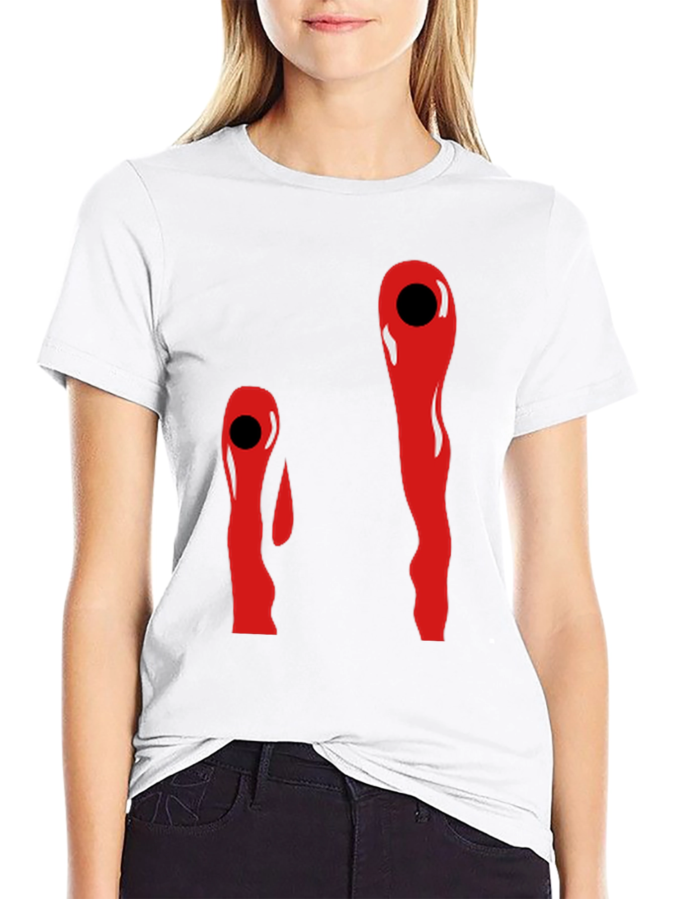 Bloody Eye Graphic Tee - Halloween Costume T-Shirt