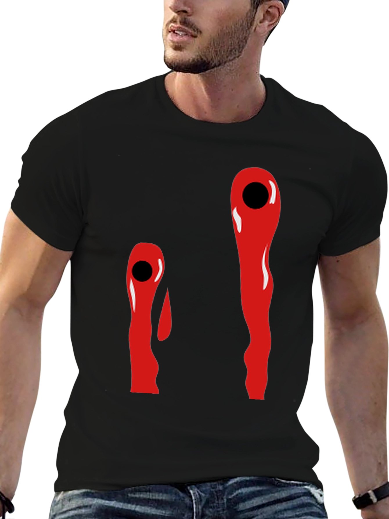 Bloody Eye Graphic Tee - Halloween Costume T-Shirt