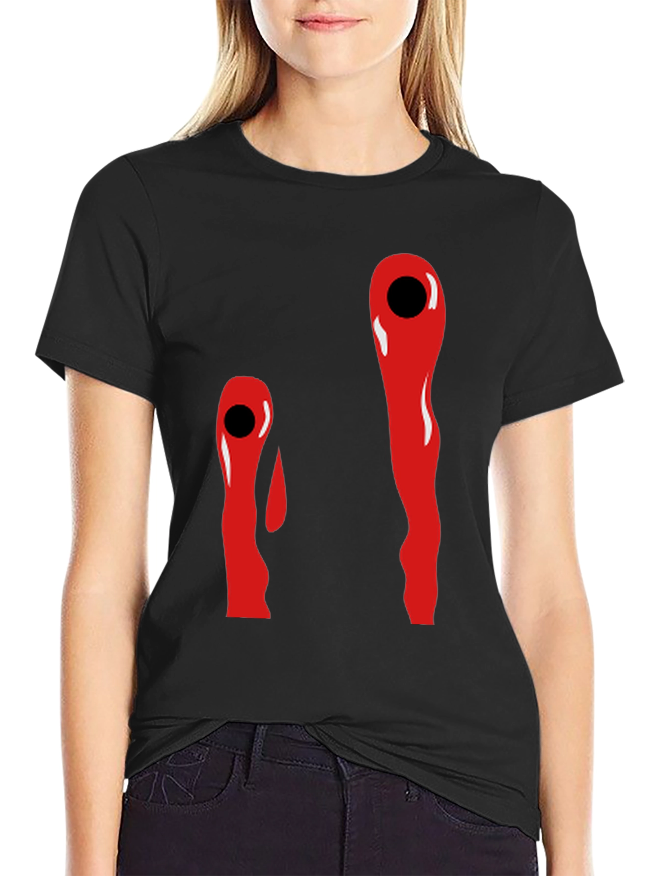 Bloody Eye Graphic Tee - Halloween Costume T-Shirt