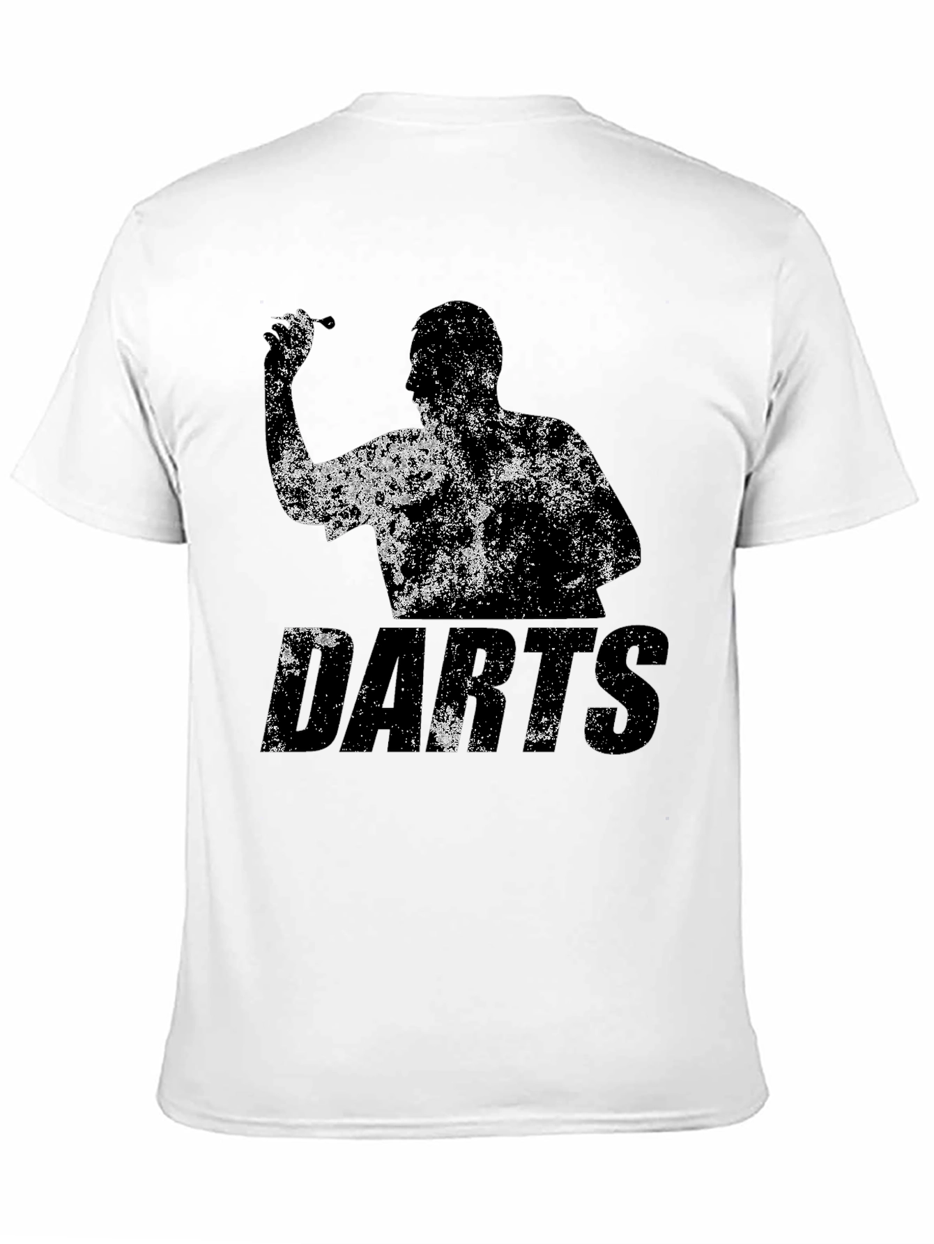 Darts Player Graphic T-Shirt - Black Cotton Tee