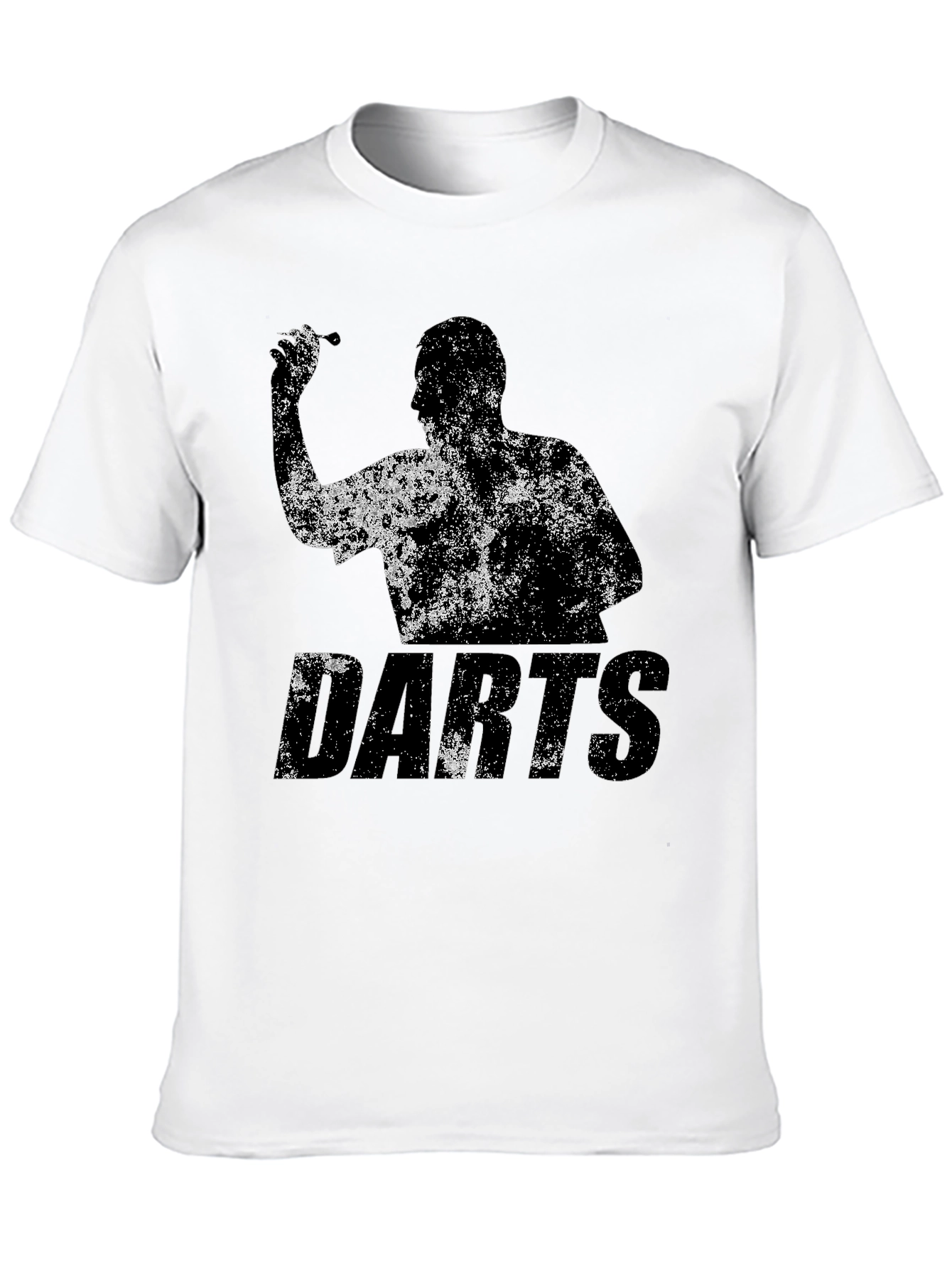 Darts Player Graphic T-Shirt - Black Cotton Tee