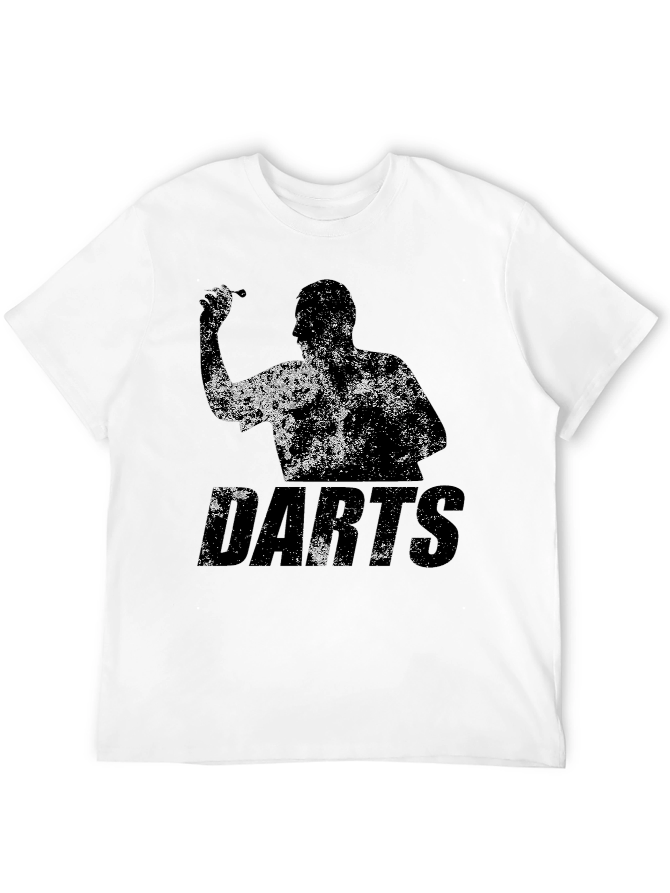Darts Player Graphic T-Shirt - Black Cotton Tee
