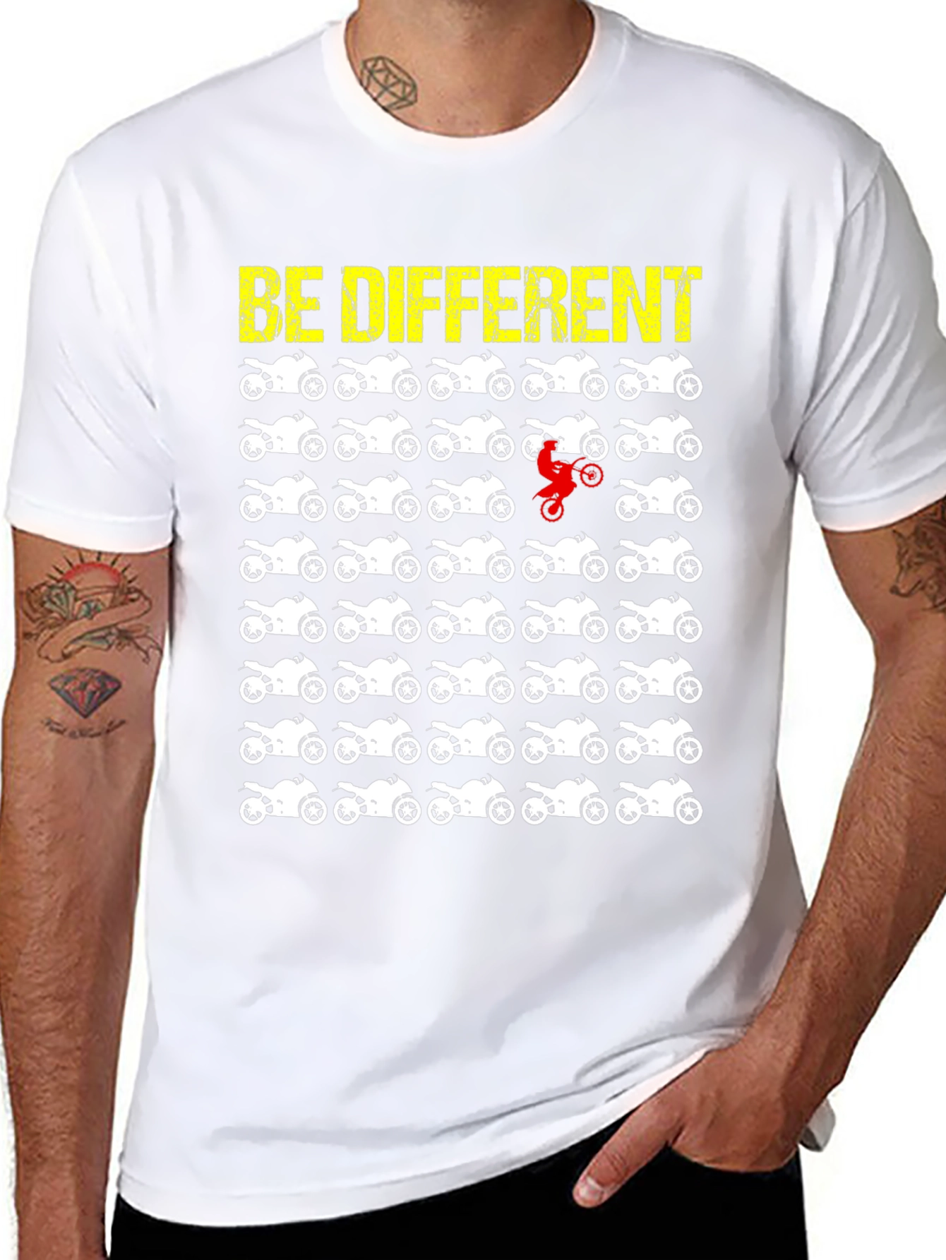 Be Different Motorcycle T-Shirt Moto Rider Tee