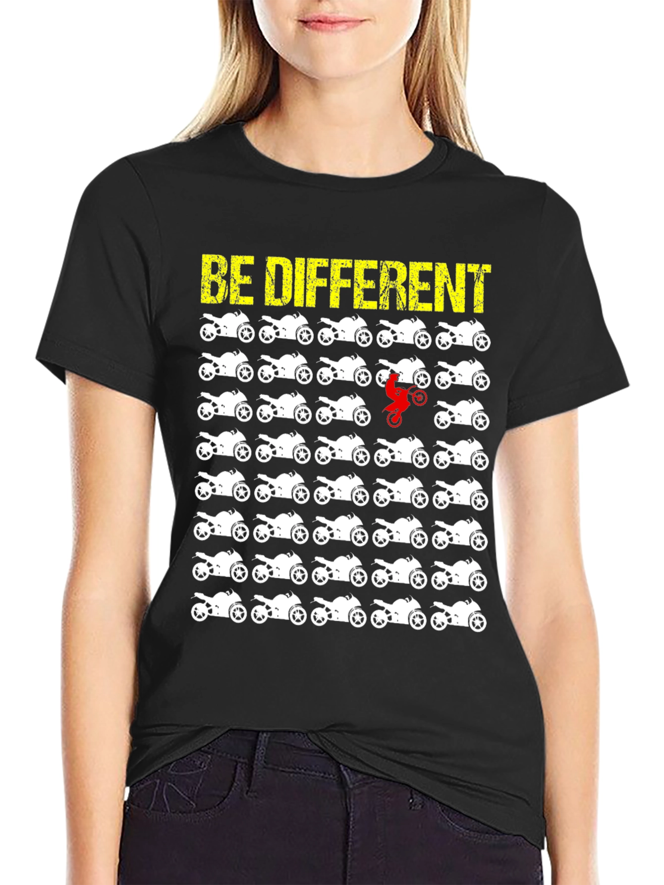 Be Different Motorcycle T-Shirt Moto Rider Tee