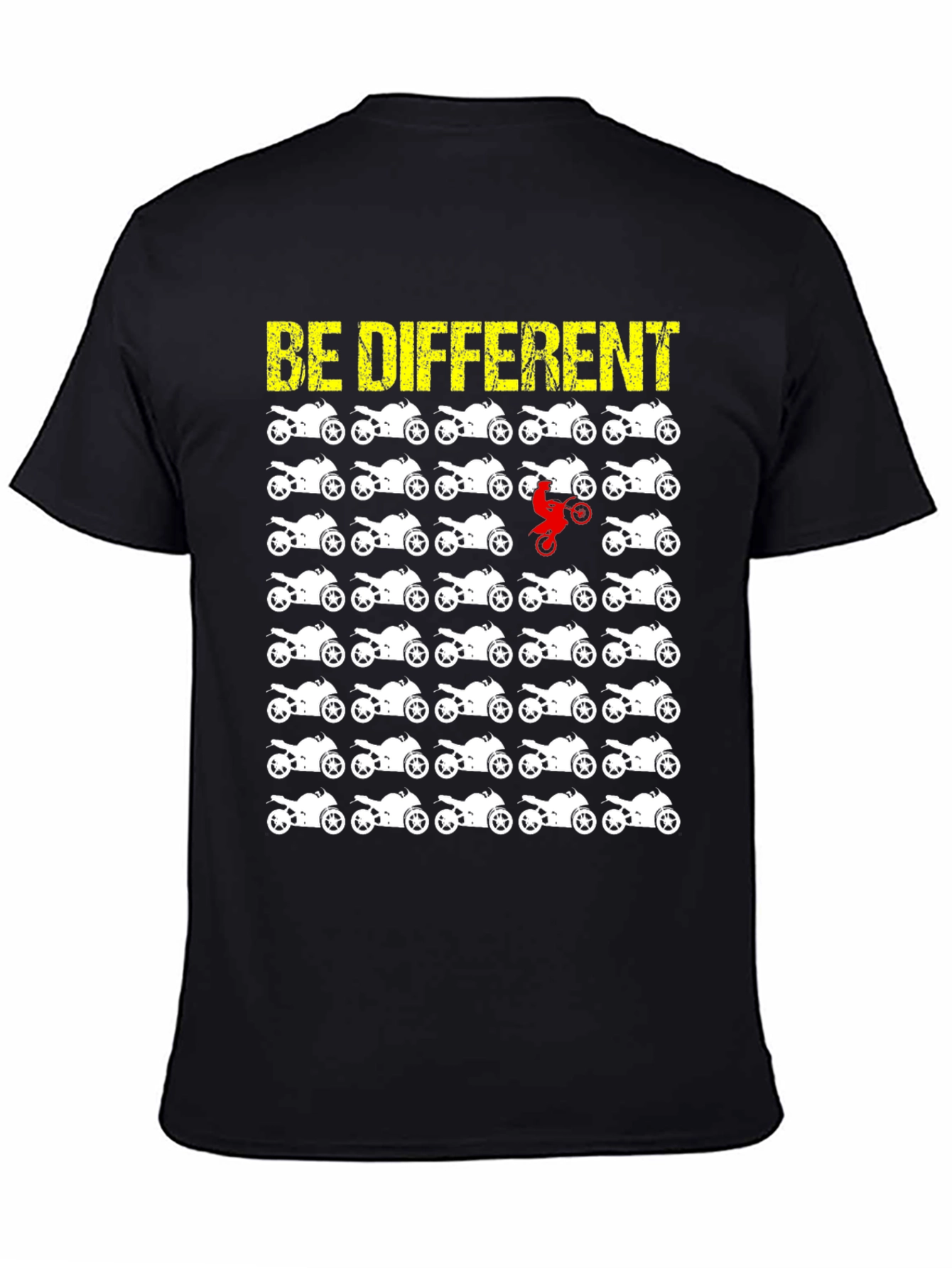 Be Different Motorcycle T-Shirt Moto Rider Tee