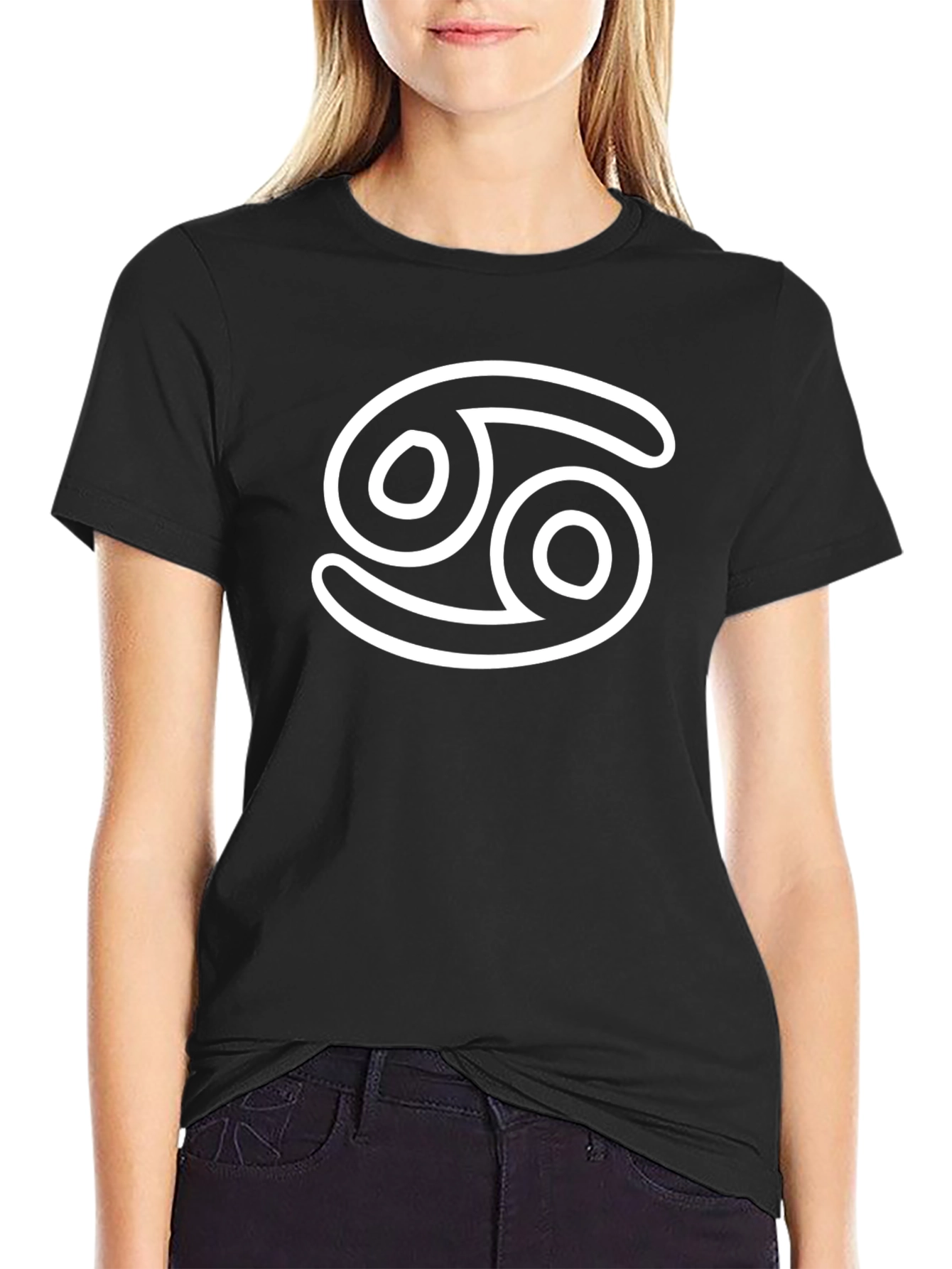 Cancer Zodiac Sign T-Shirt - Black Cotton Tee