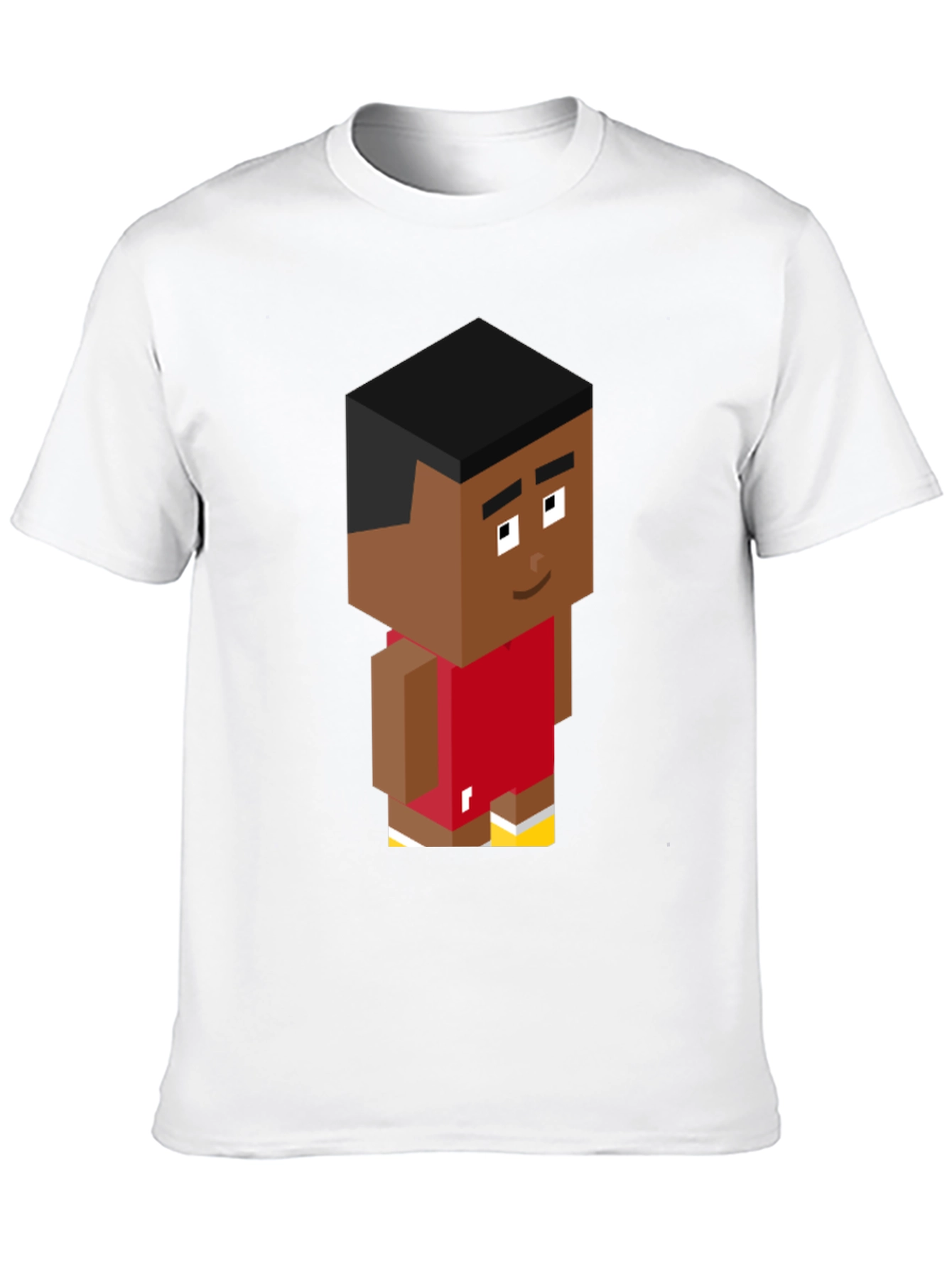 Pixel Basketball Player Graphic Tee - Black