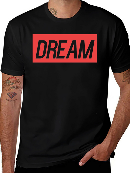 DREAM Graphic Print Crew Neck T-Shirt