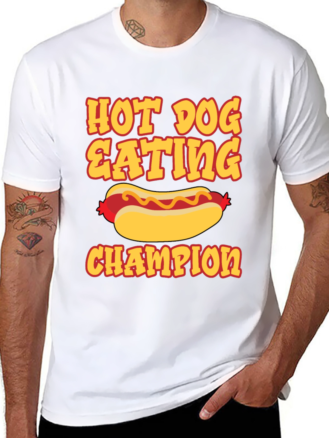 Hot Dog Eating Champion Graphic Tee