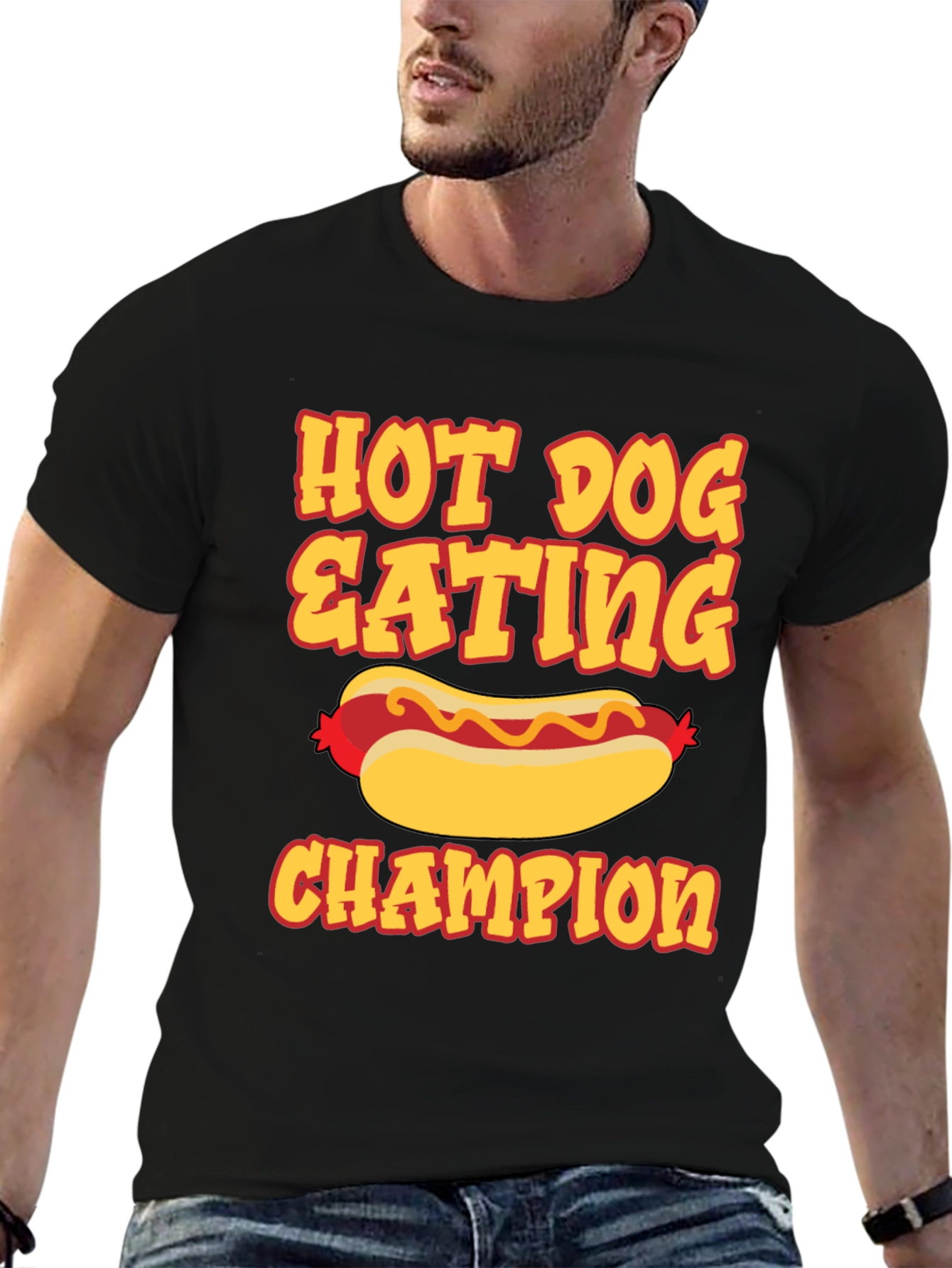 Hot Dog Eating Champion Graphic Tee