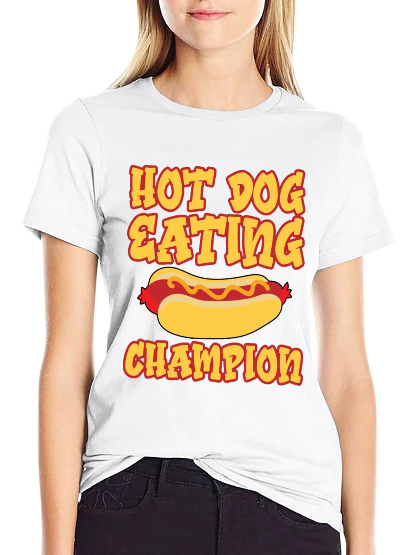 Hot Dog Eating Champion Graphic Tee