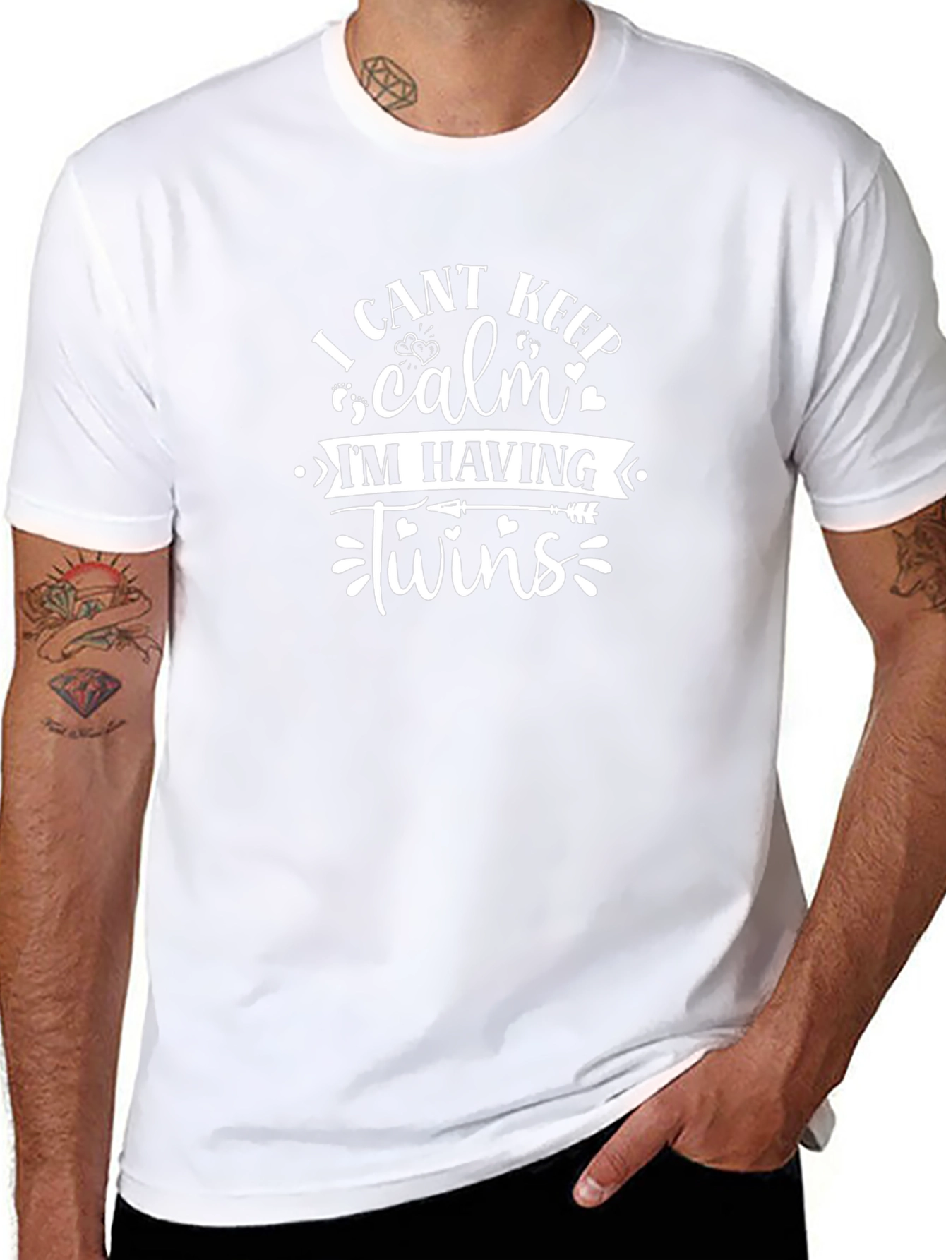 I Cant Keep Calm Im Having Twins T-Shirt