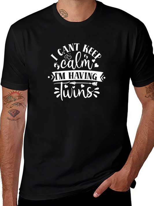 I Cant Keep Calm Im Having Twins T-Shirt
