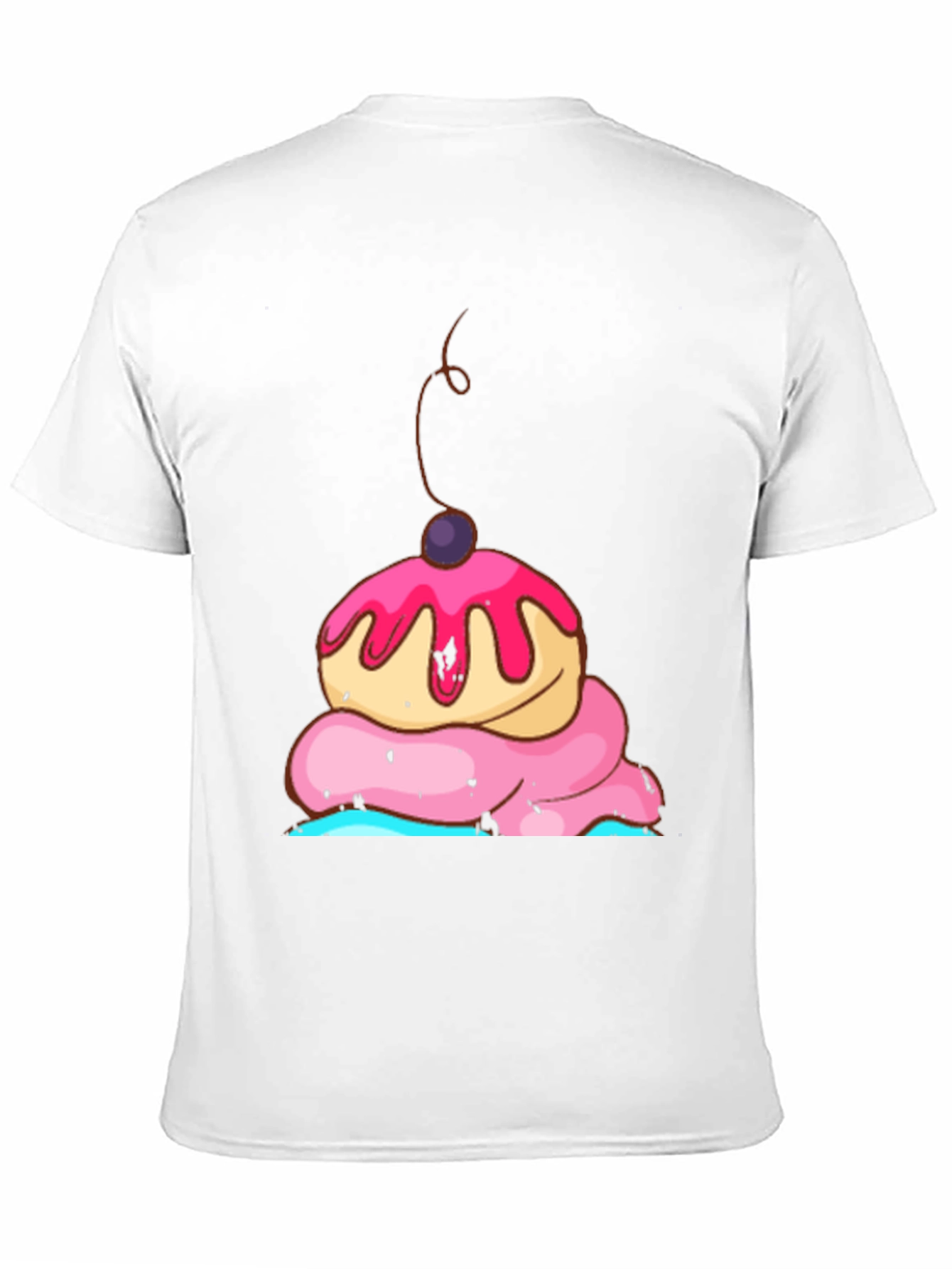 Cupcake Graphic Black T-Shirt