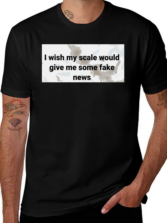 Funny Fake News Scale T-Shirt