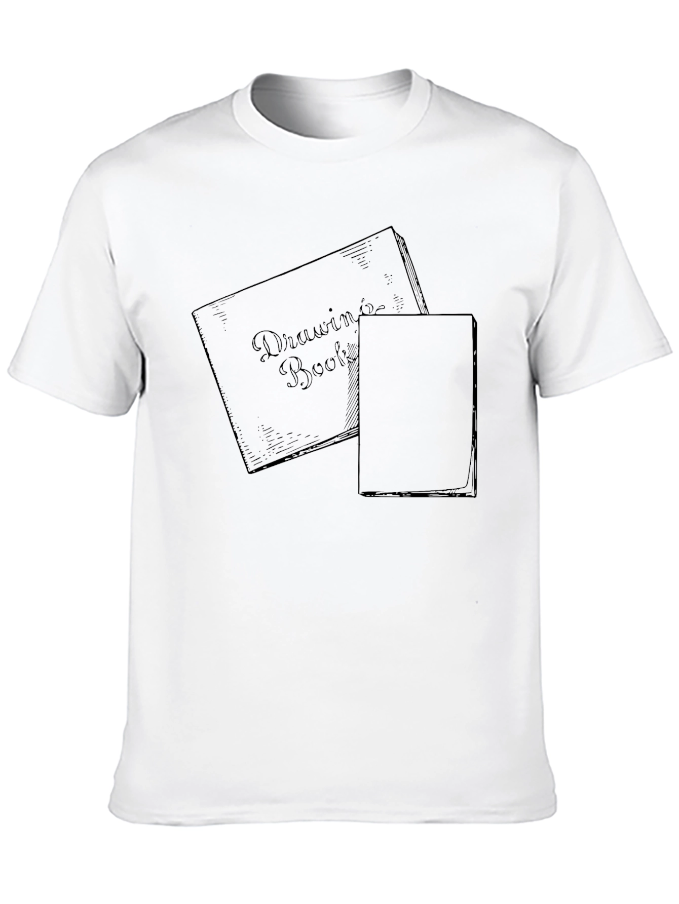 Black Drawing Book Graphic Tee