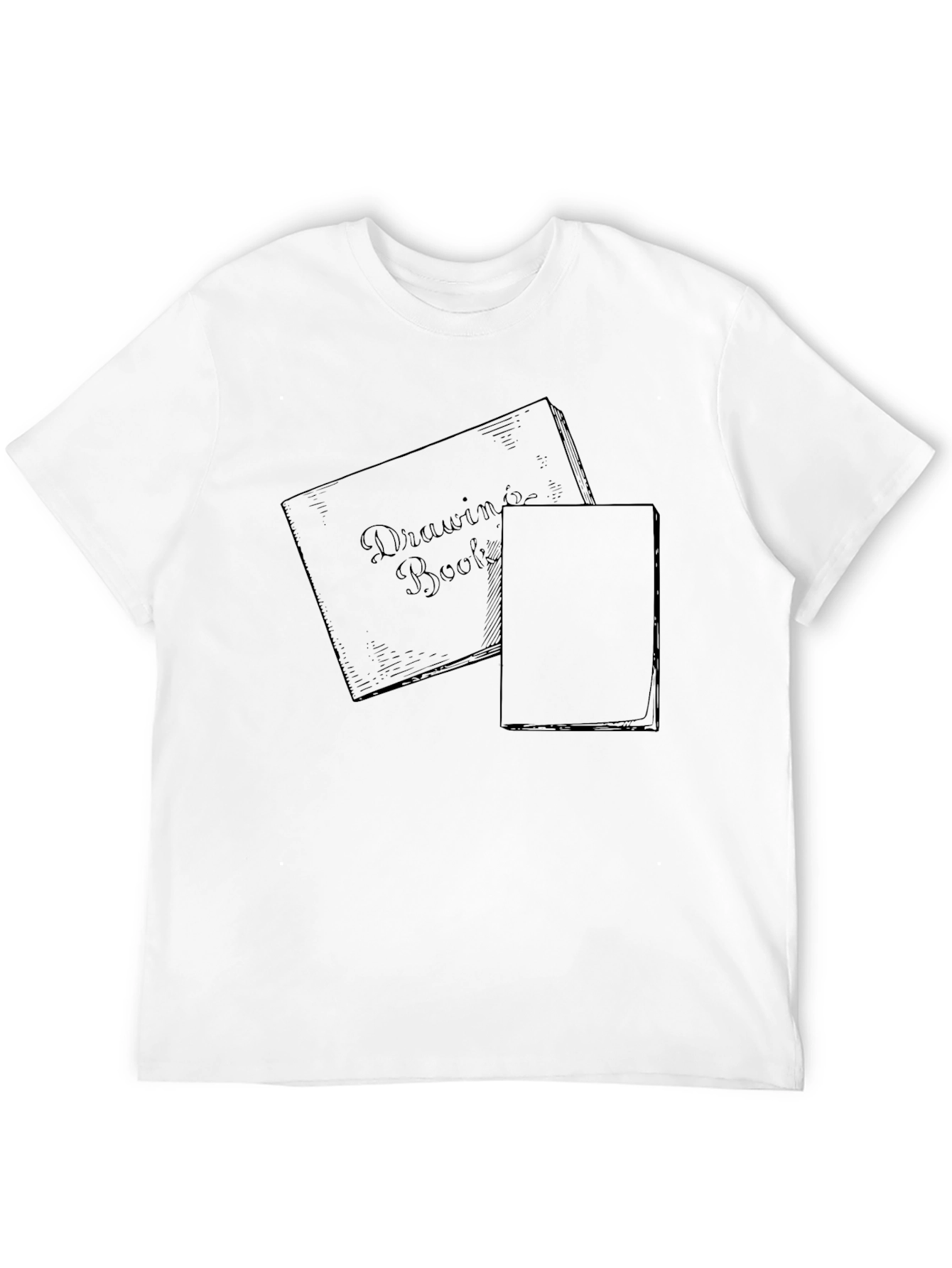 Black Drawing Book Graphic Tee